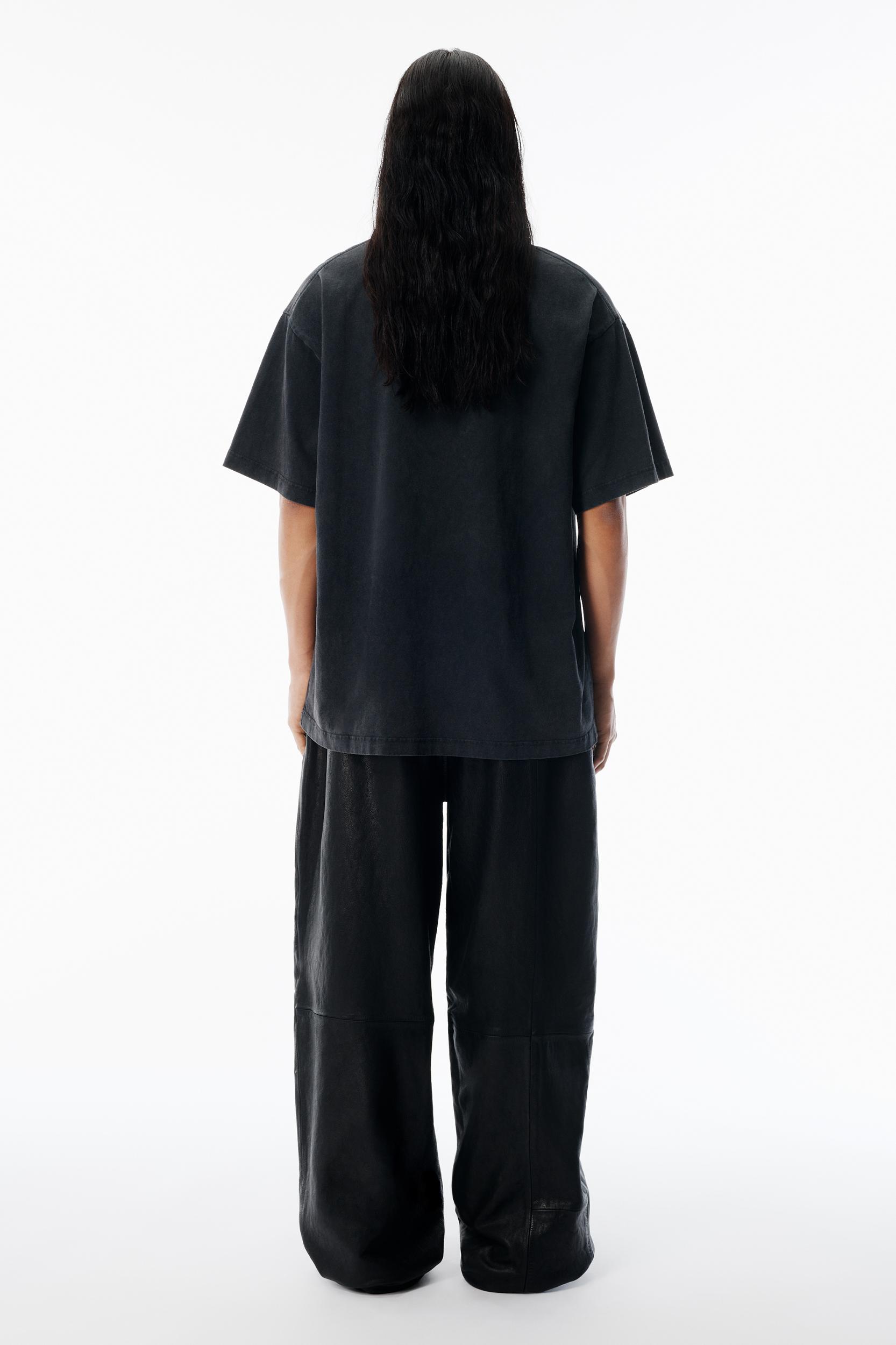 Black Sunfade-effect Wash Jersey Tee Product Image