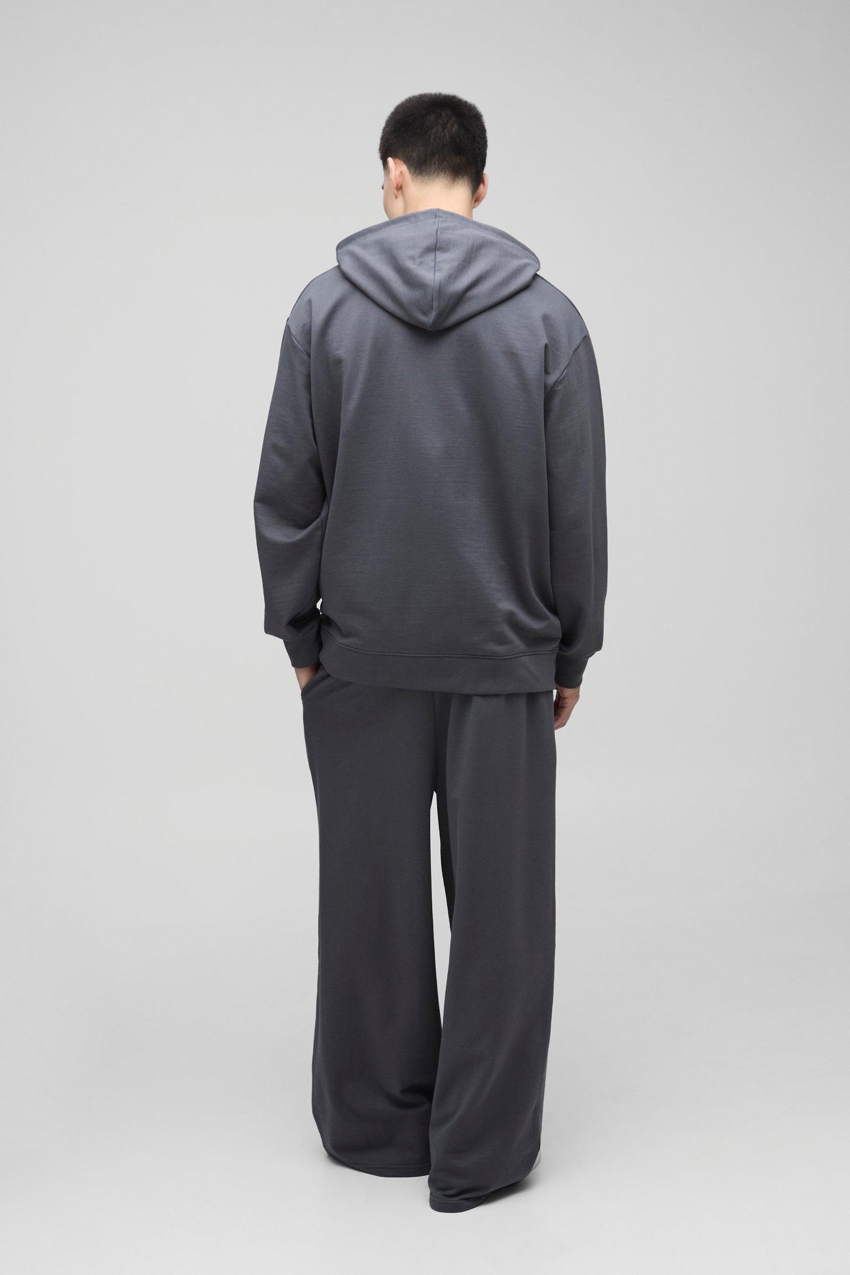 260GSM Loopback Basic Extreme Wide Leg Sweatpants | boohooMAN USA Product Image