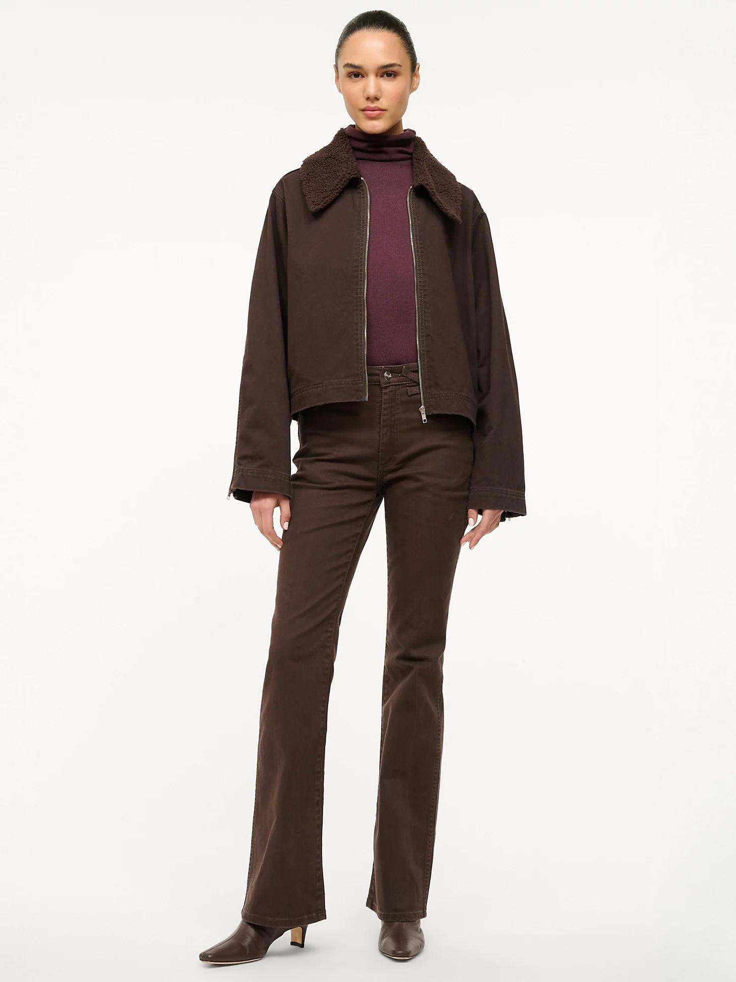 JOSETTE SUEDE SHIRT | ESPRESSO Product Image