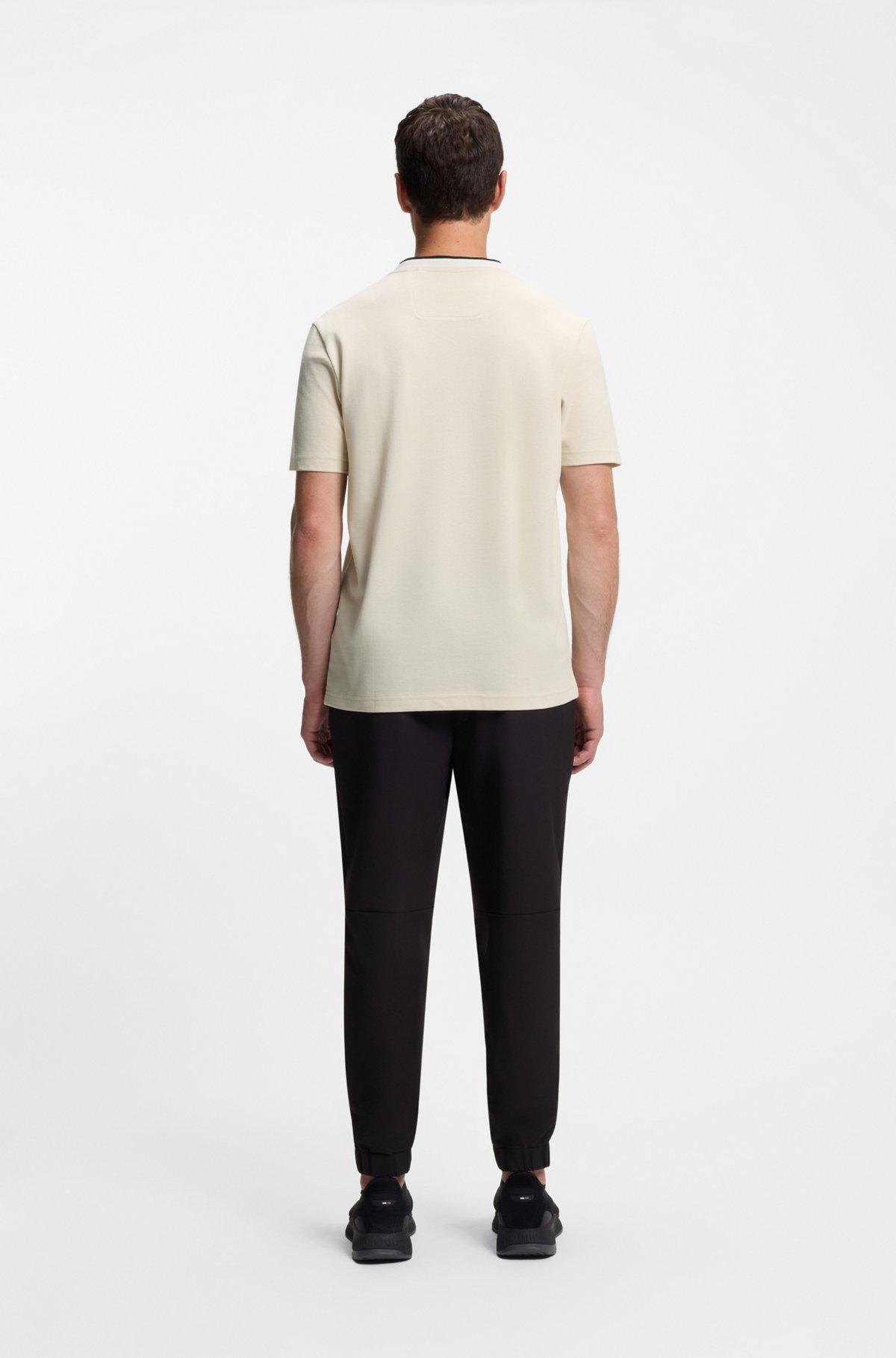 Embroidered-logo T-shirt in cotton piqué Product Image