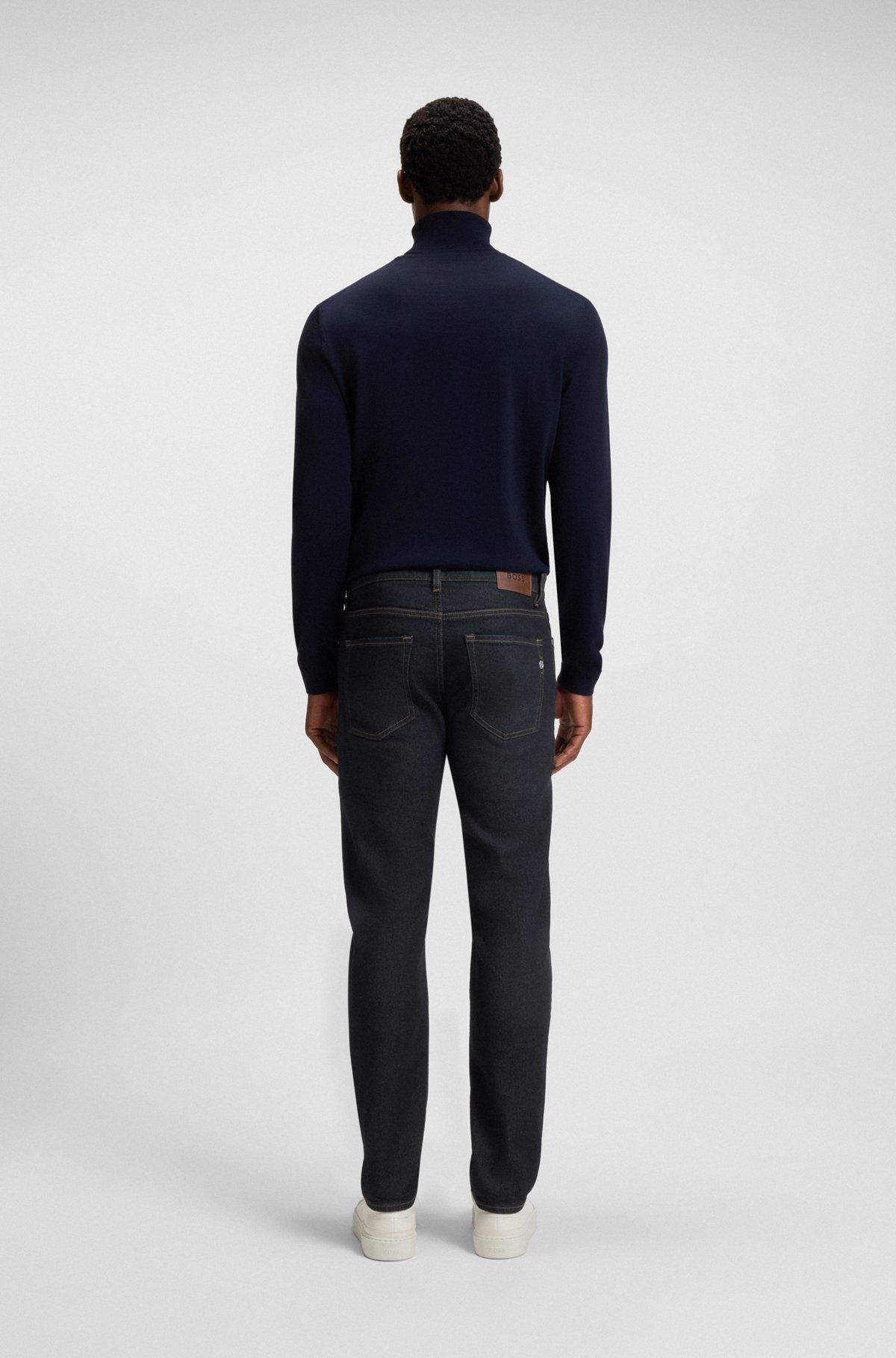 Delaware slim-fit jeans in dark-blue stretch denim Product Image