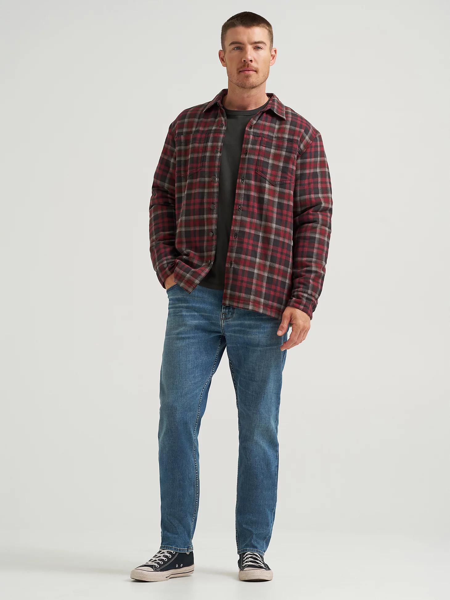 Men's Five Star Premium Plaid Sherpa Lined Shirt Jacket | Men's SHIRTS | Wrangler® Product Image