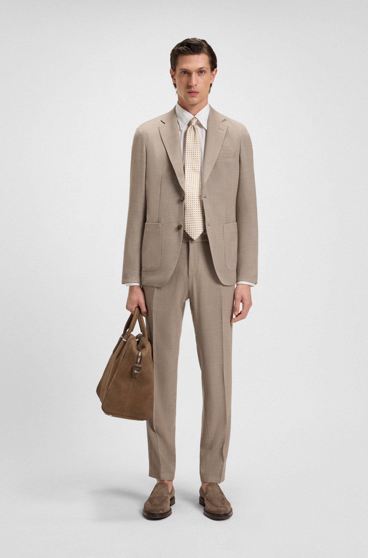 Grained-leather holdall with embossed logo Product Image