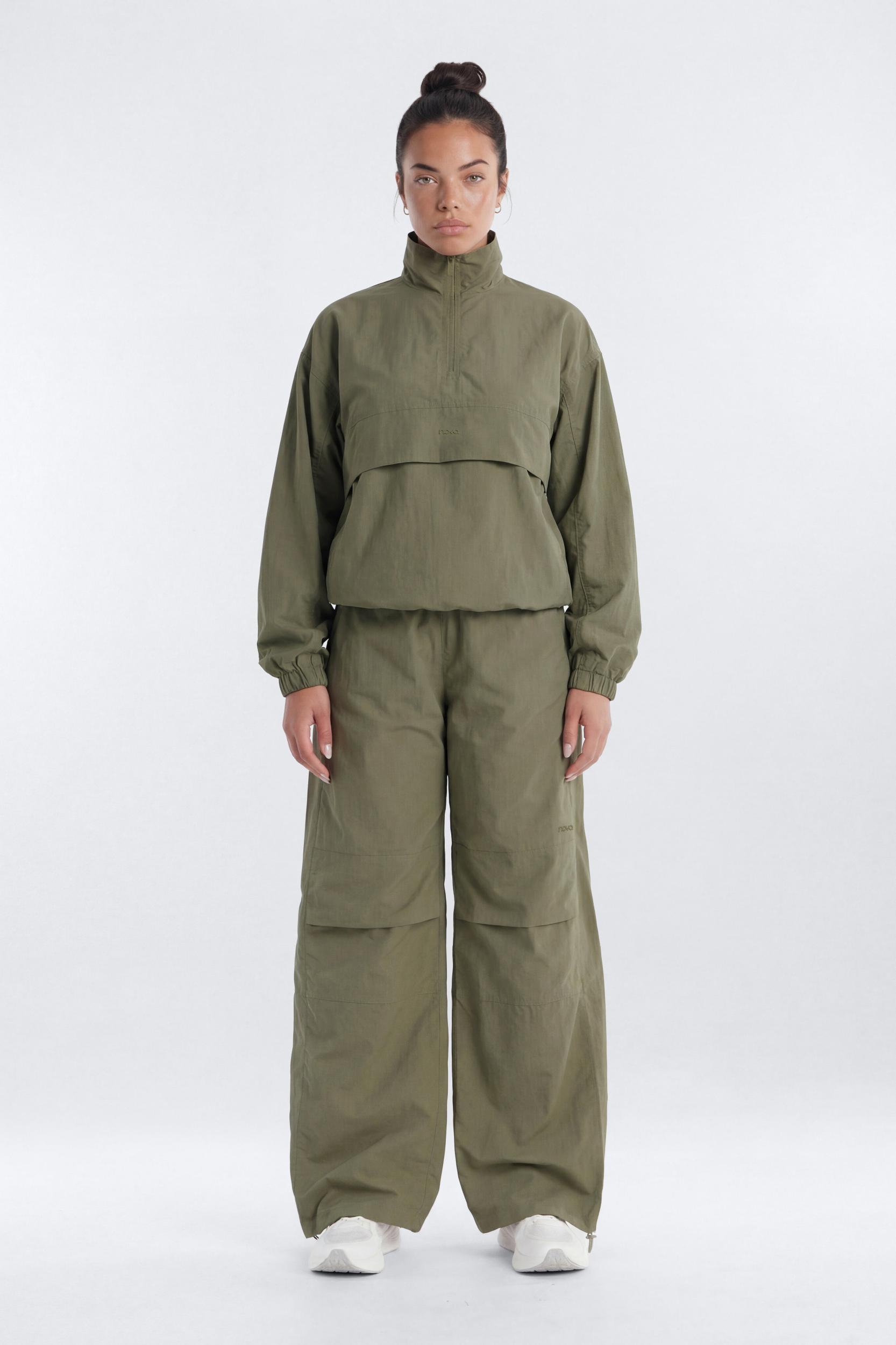 CoreNylon Hooded Full Zip Jacket - Moss Male Product Image