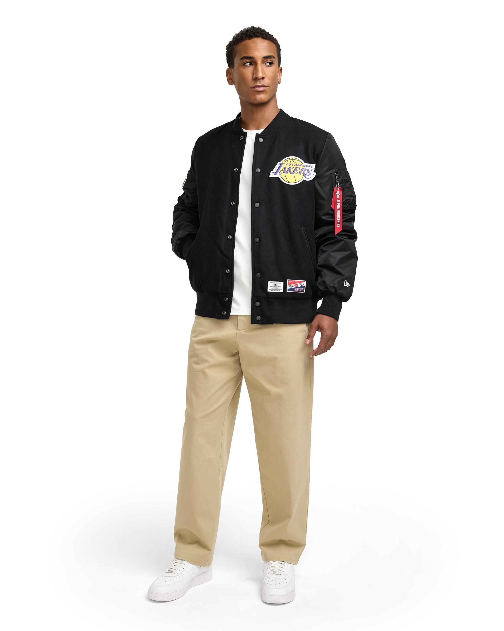 Alpha Industries x Los Angeles Lakers MA-1 Wool Varsity Jacket Male Product Image