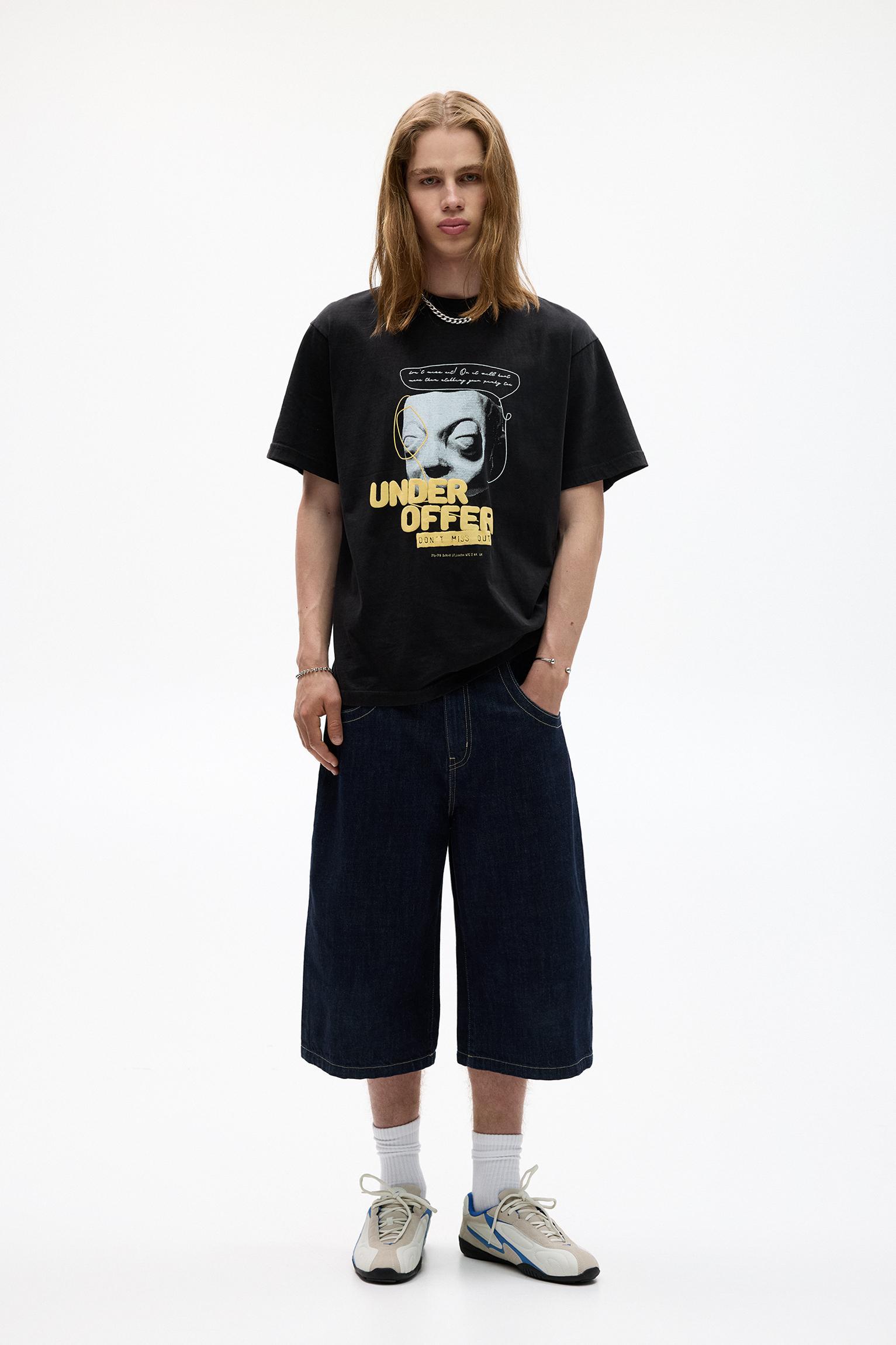 STWD T-shirt with raised slogan Product Image