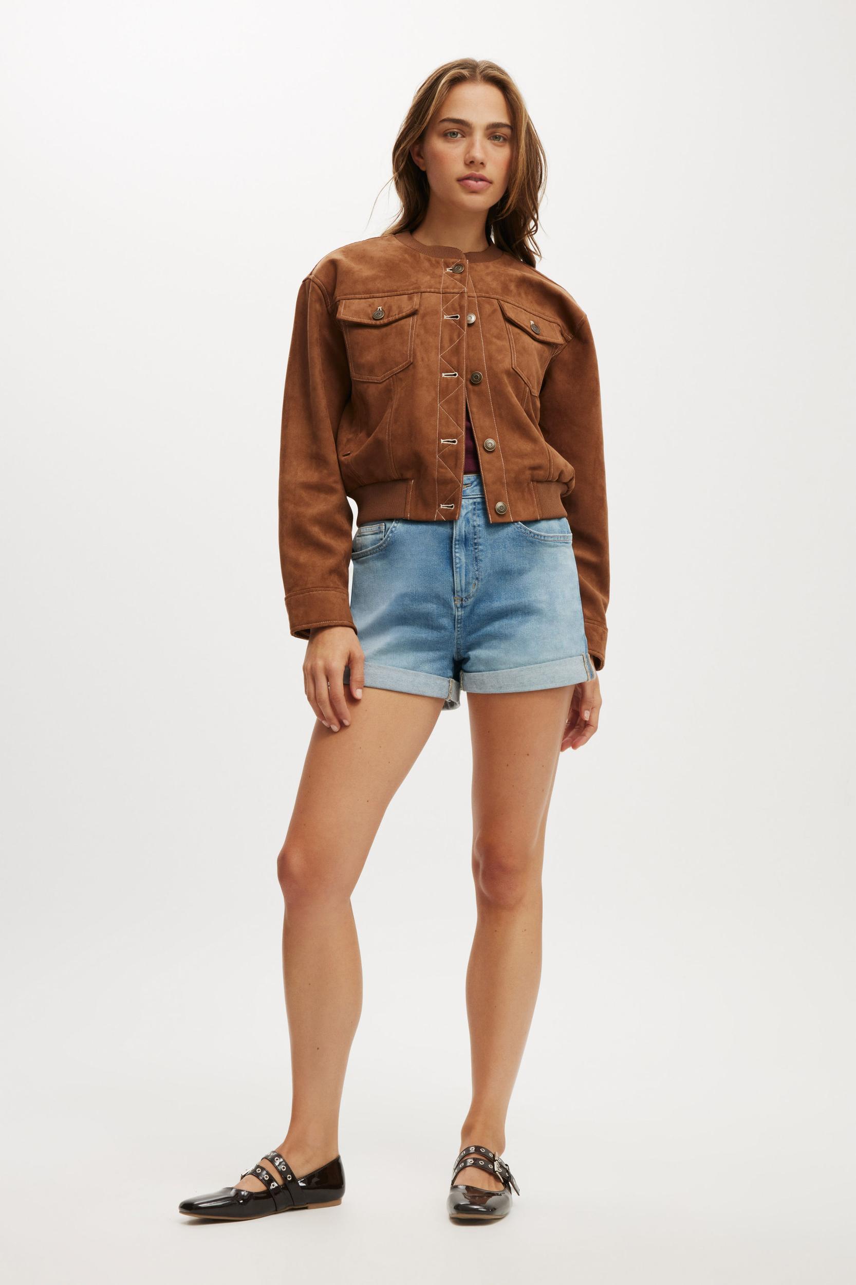 High Rise Micro Denim Short Product Image