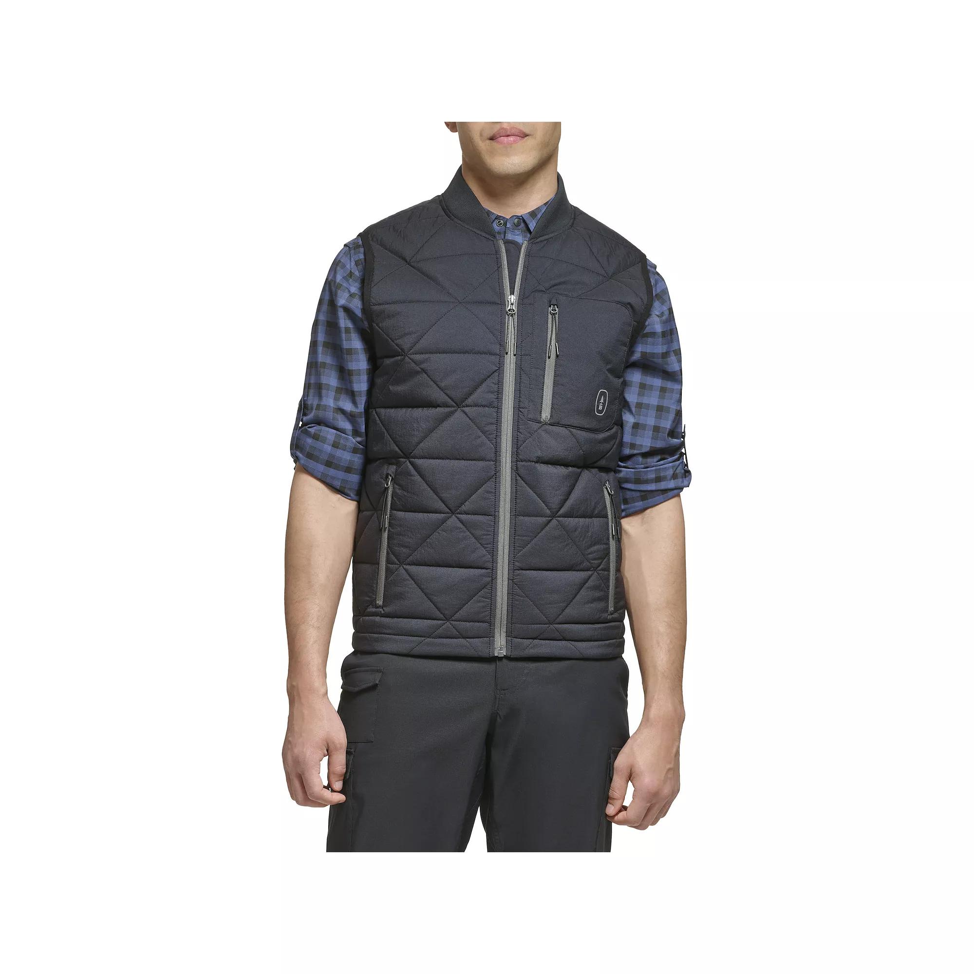 Men's G.H. Bass & Co. Diamond Quilted Vest, Size: Medium, Black Product Image