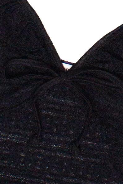 Ruffle Lace Tie Front Tank Top Product Image