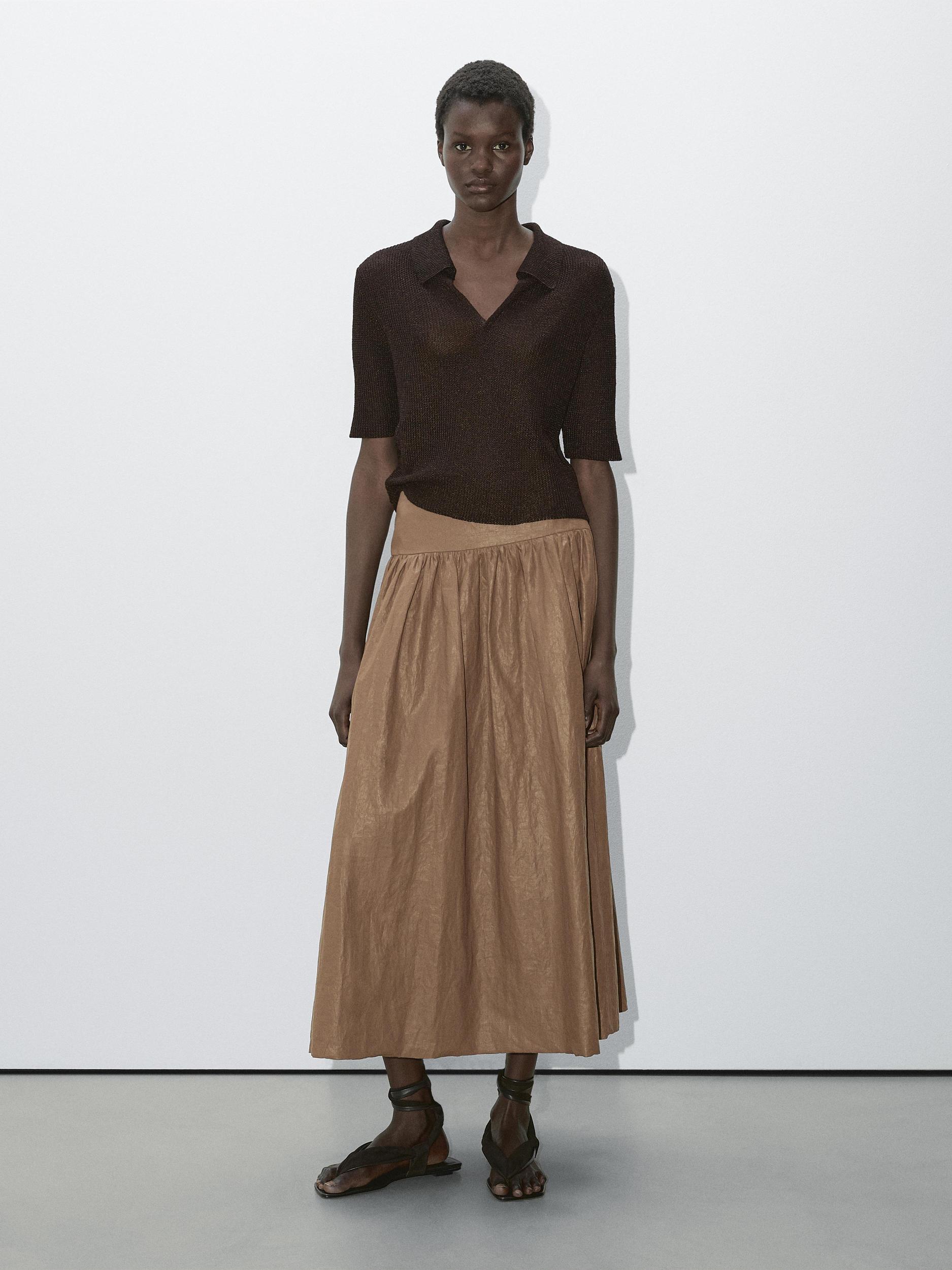 Short sleeve knit polo shirt - Studio Product Image