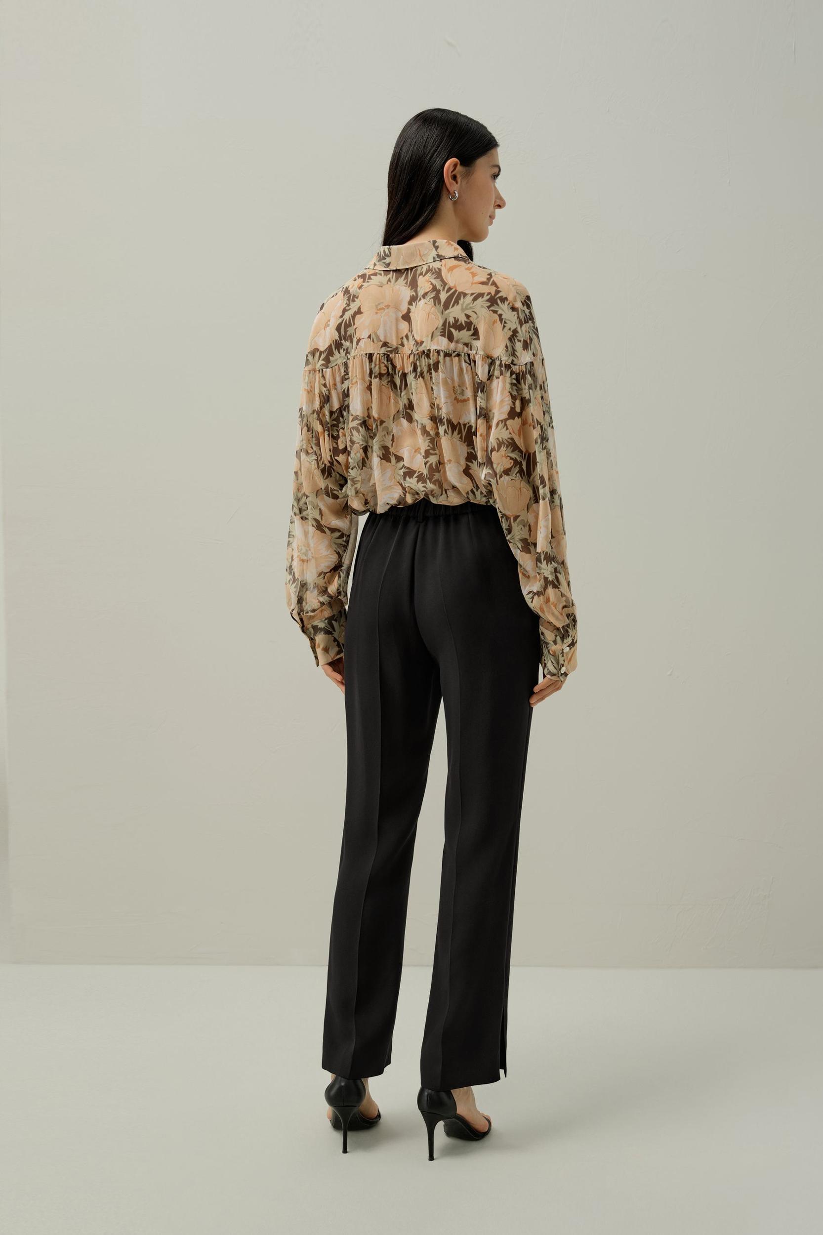 Poppy Parade Silk Blouse - Made With Liberty Fabric Product Image