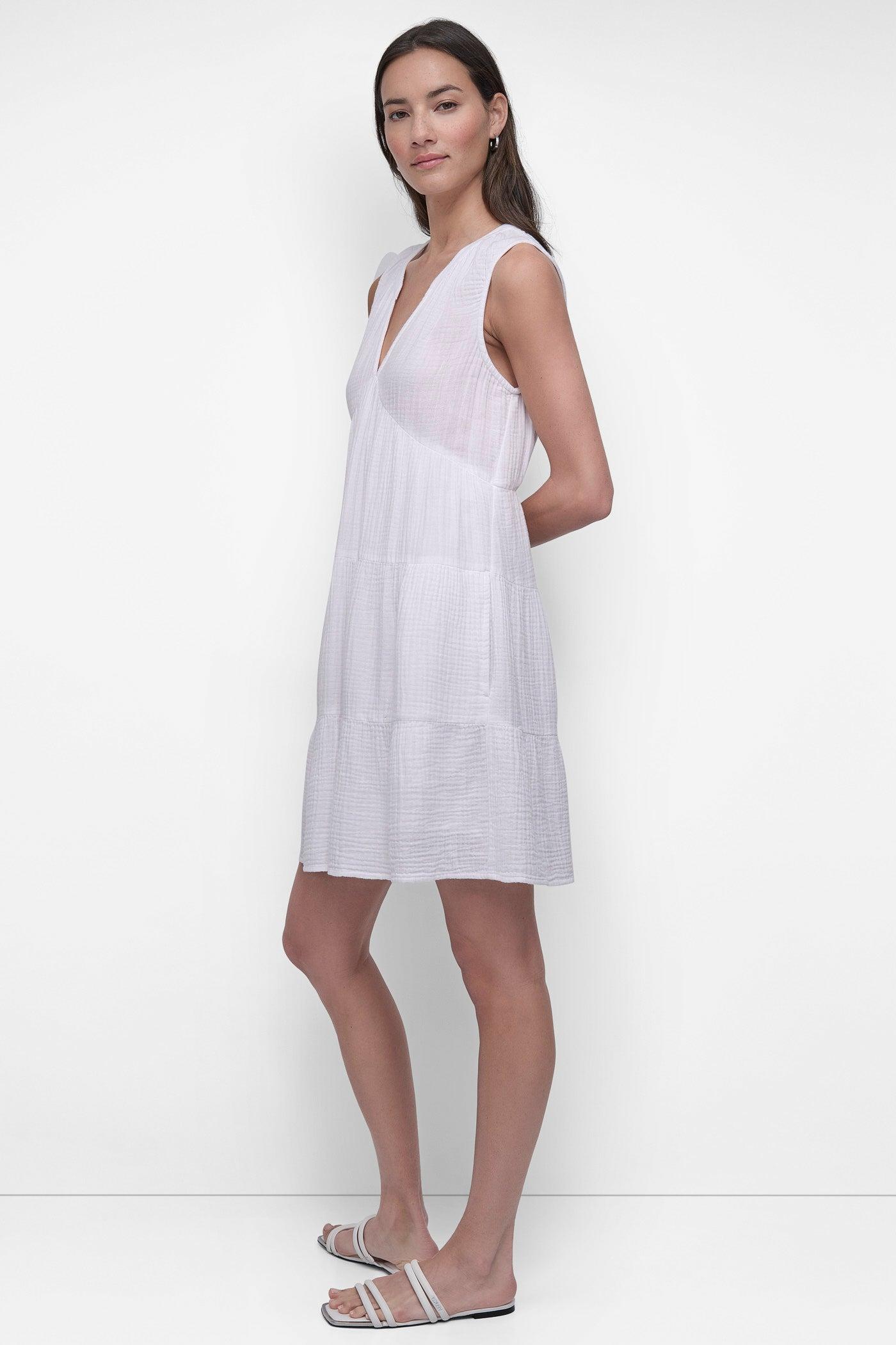 DOUBLE CREPE GAUZE DRESS Product Image