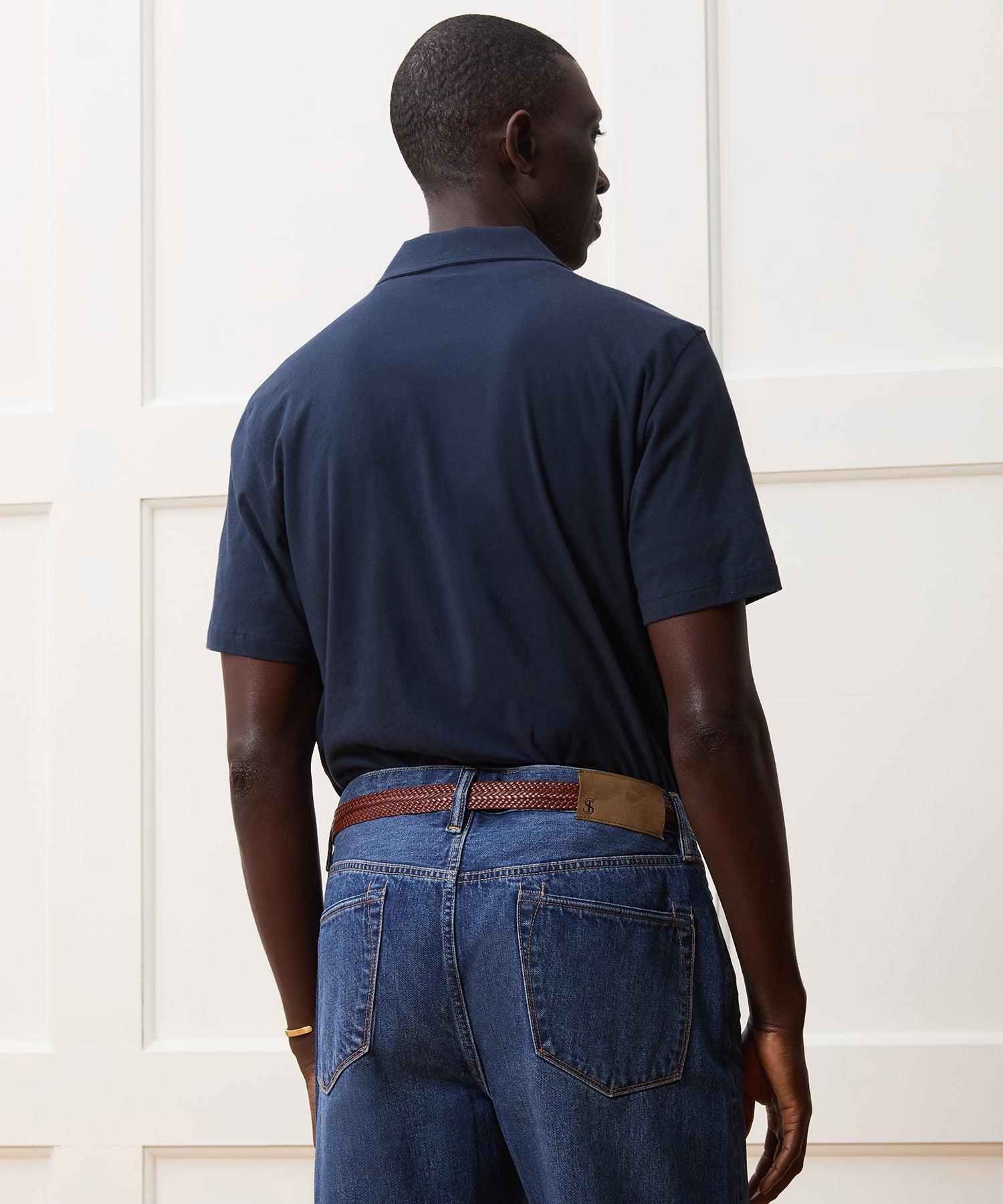 Made in L.A. Jersey Full-Placket Polo Product Image