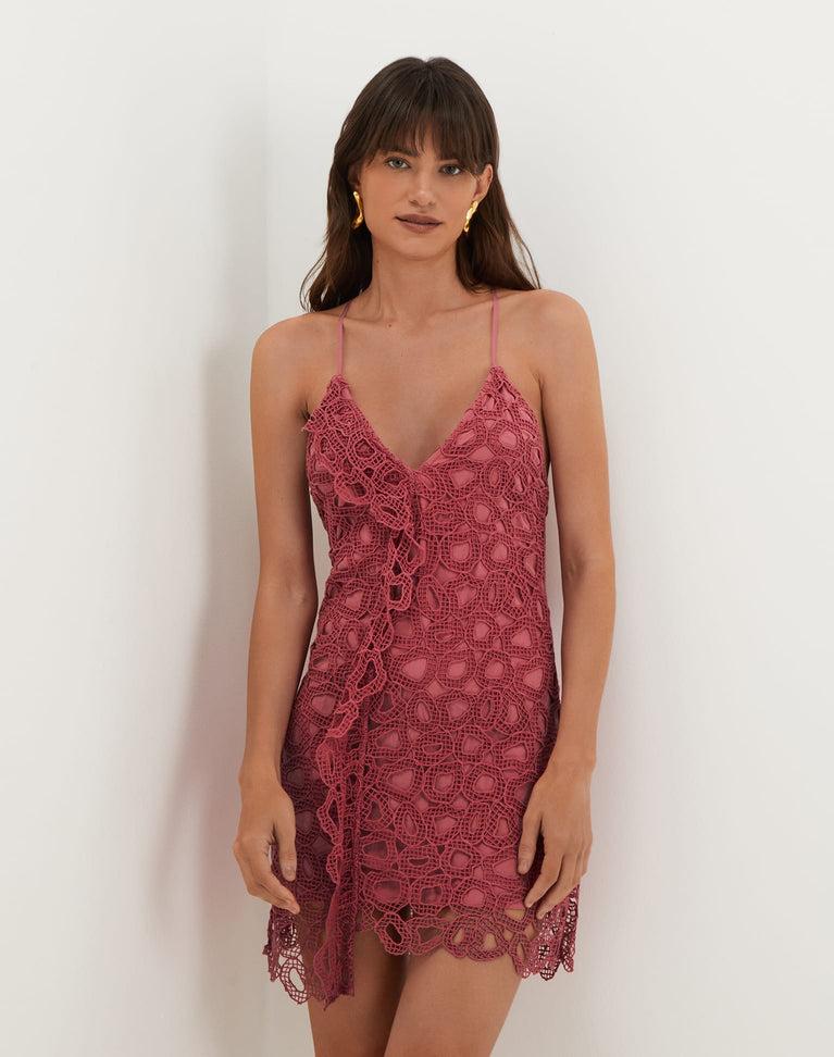 Eyelet Tisa Mini Dress - Primrose Product Image