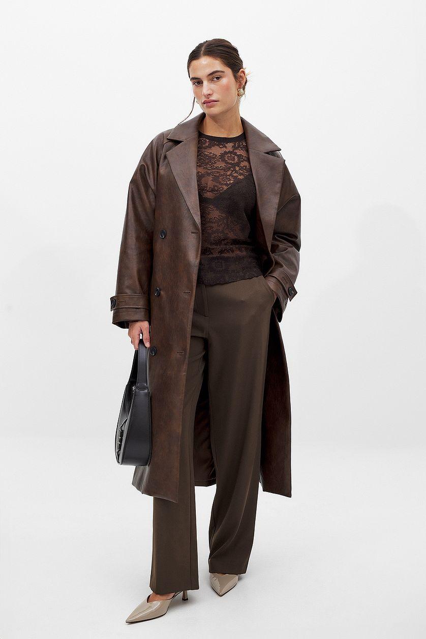 Lace Knitted Round Neck Top Product Image