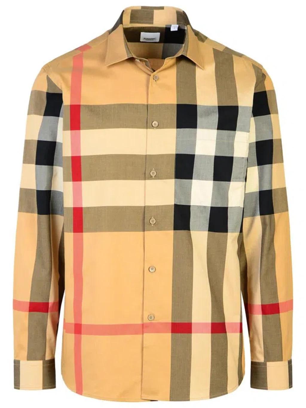checkered cotton shirt Product Image