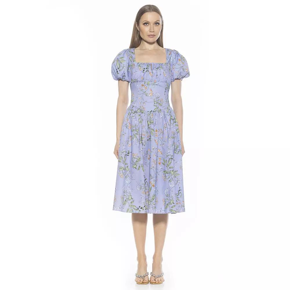 Women's ALEXIA ADMOR Jessi Dropped Waist Midi Dress,  Product Image