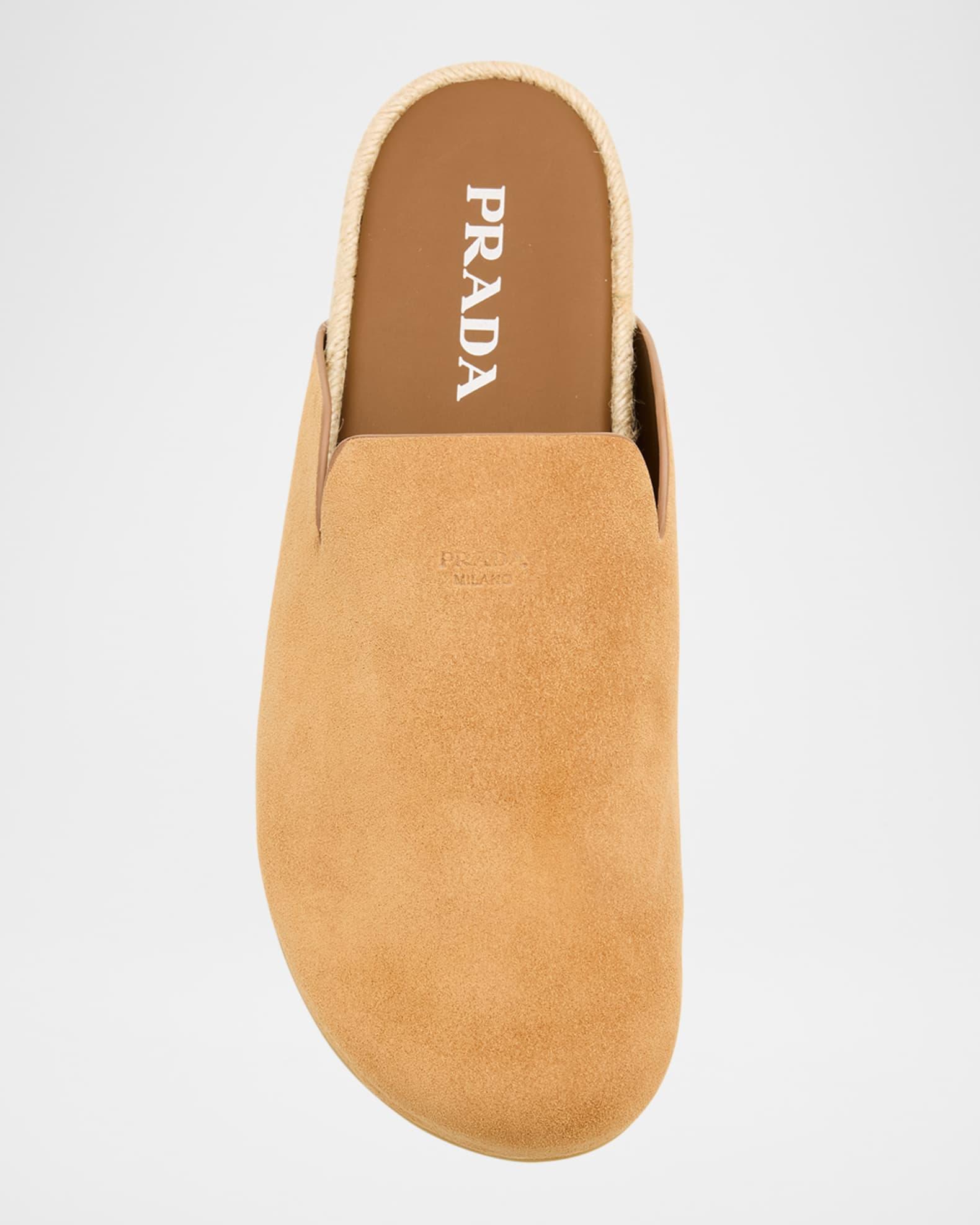 Men's Espadrillas Suede Espadrille Mules Product Image