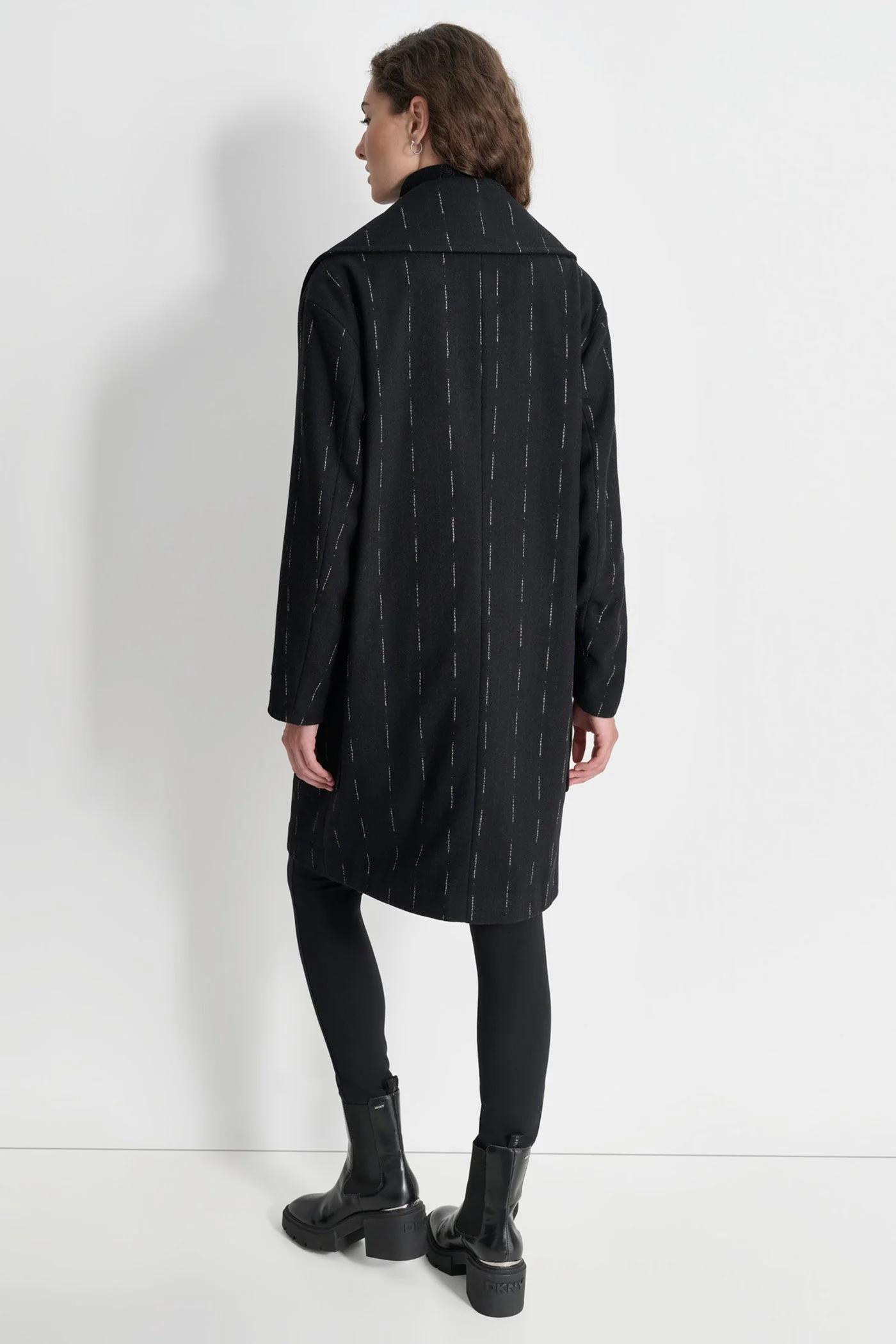 OVERSIZED BROKEN PINSTRIPE COAT Product Image