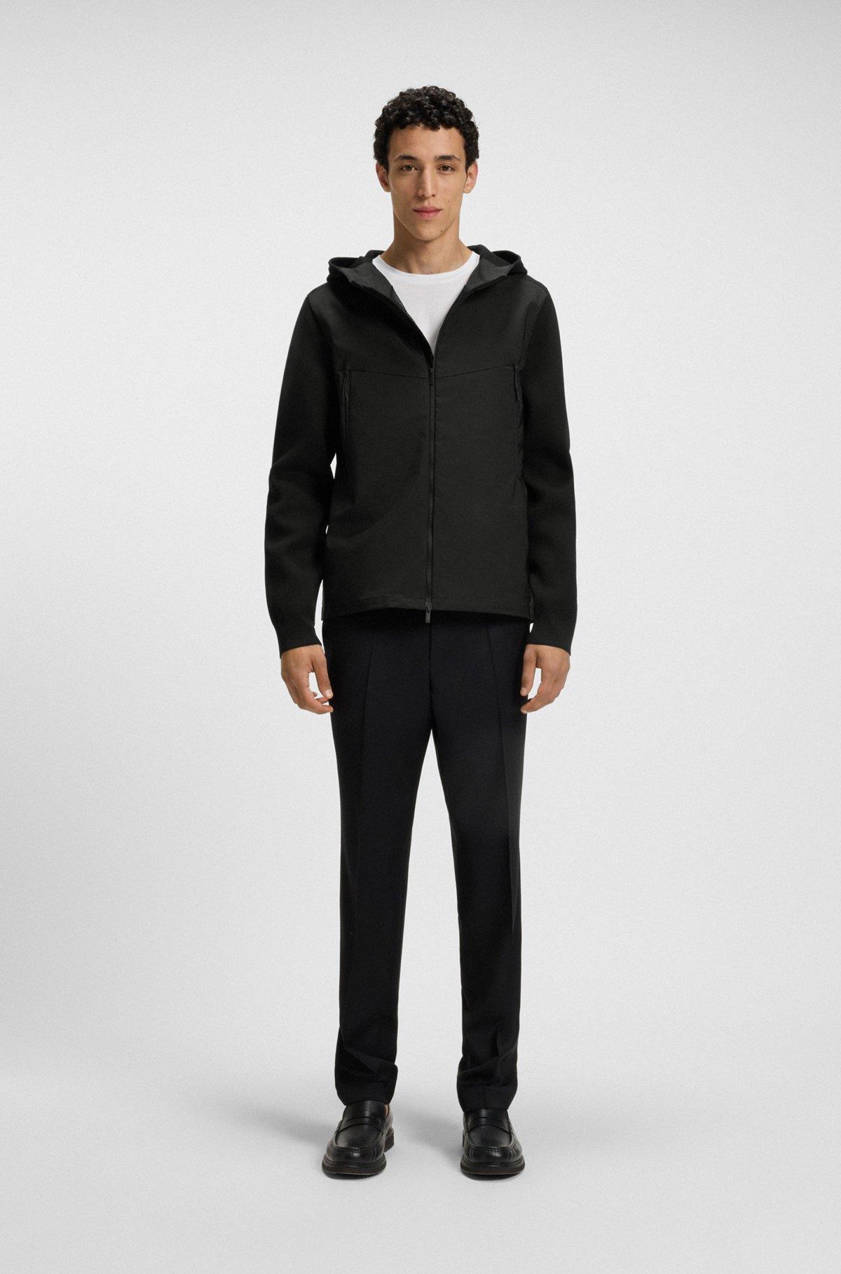 Regular-fit hooded jacket with weather protection Product Image