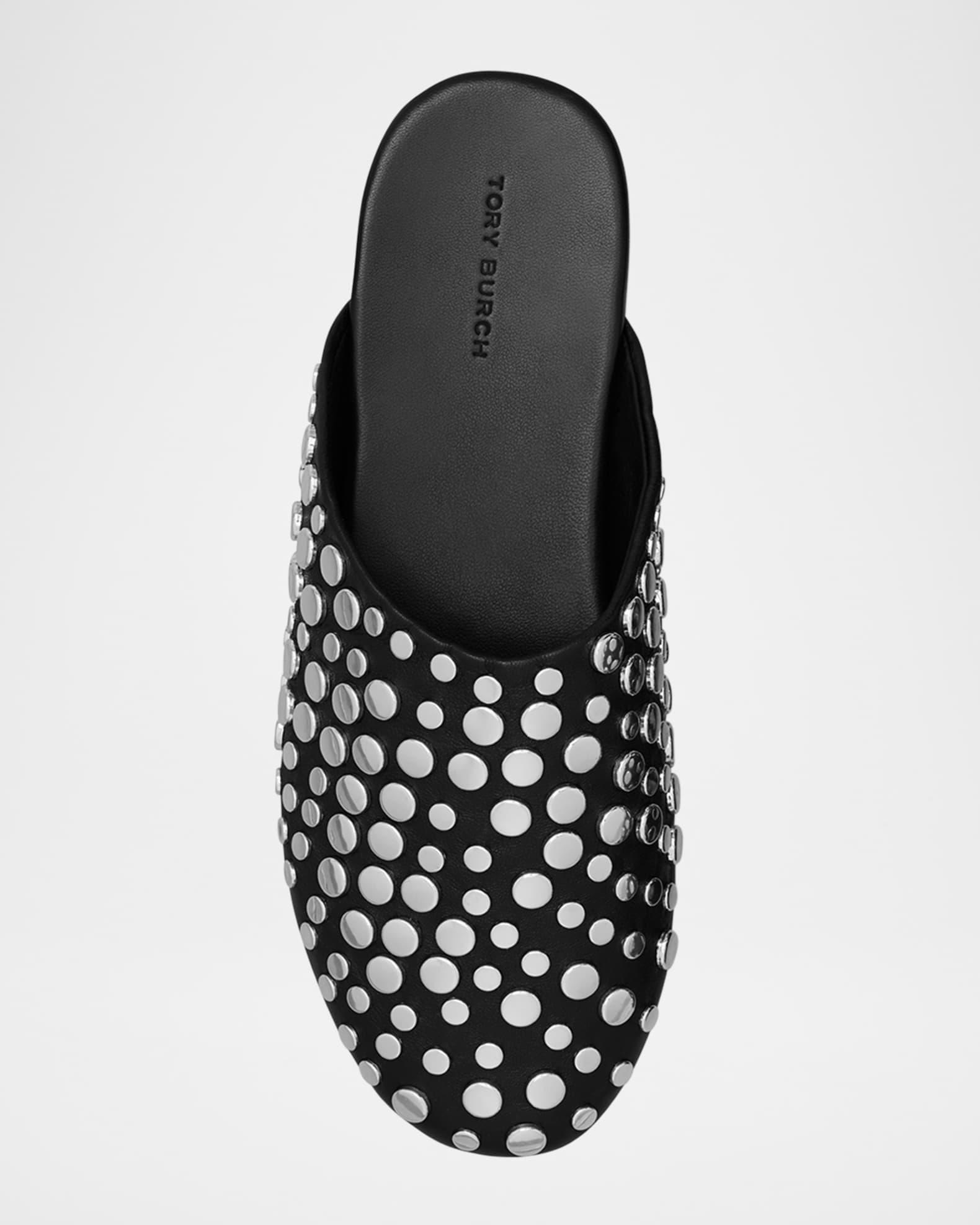 Studded Leather Mules Product Image