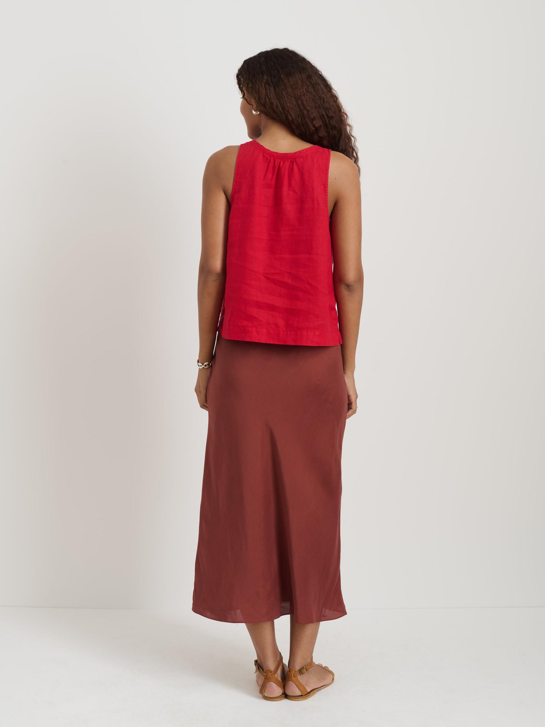Lilly Slip Skirt In Washed Silk Product Image