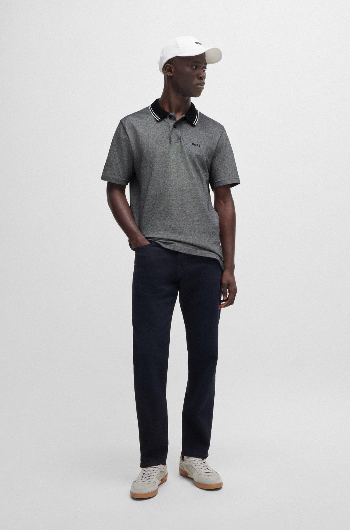 Relaxed-fit polo shirt in Oxford-piqué cotton Product Image