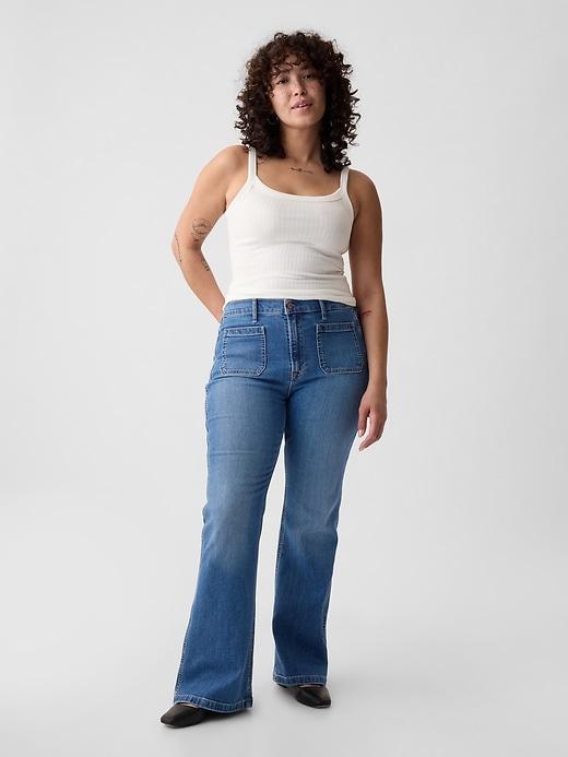 High Rise '70s Flare Jeans Product Image