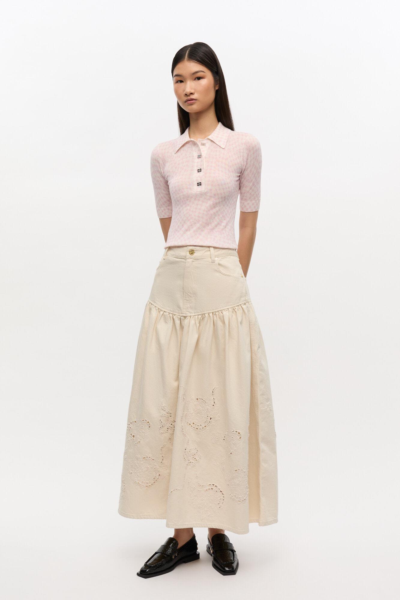 Black Croco Studded Loafers Product Image