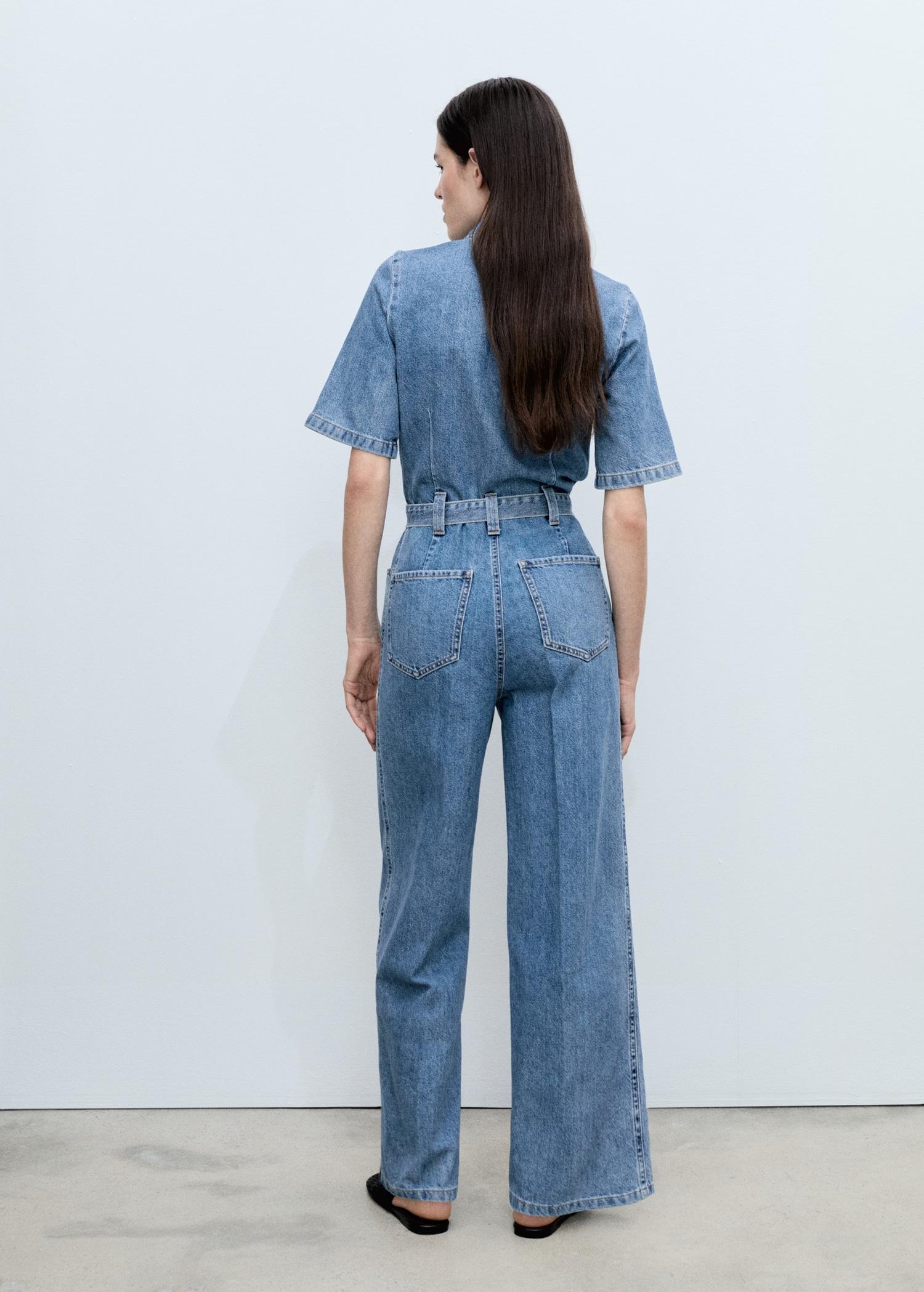 Denim jumpsuit belt - Women | MANGO USA Product Image