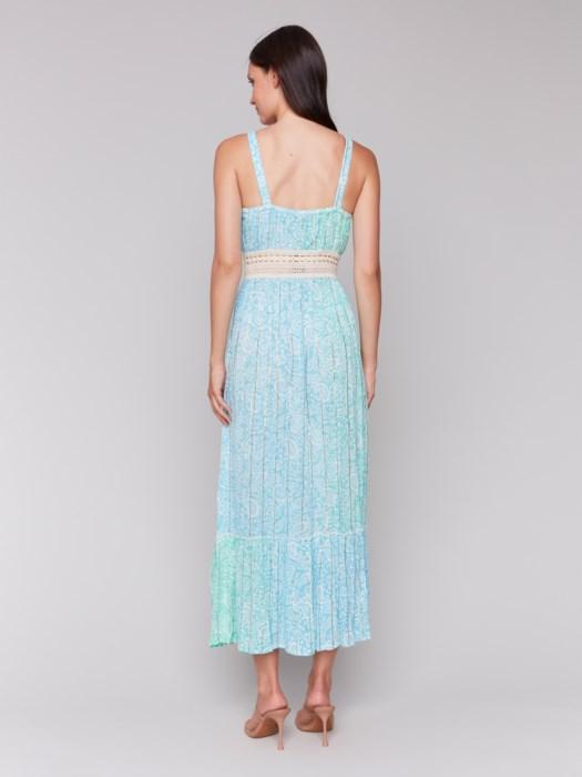 Charlie B printed maxi dress with tier C3202/203C Product Image