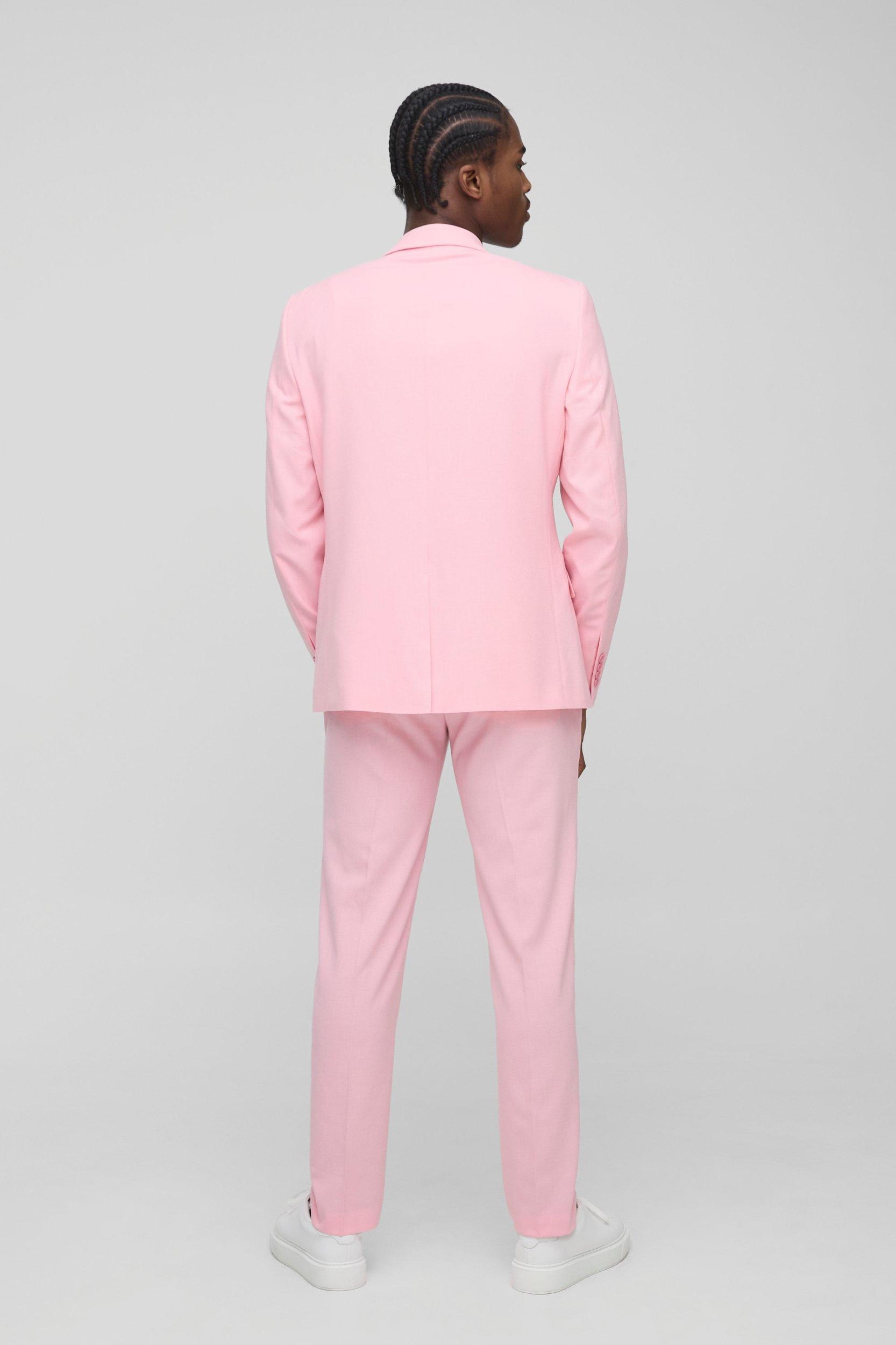 Slim Fit Fixed Waistband Suit Pants | boohooMAN USA Product Image