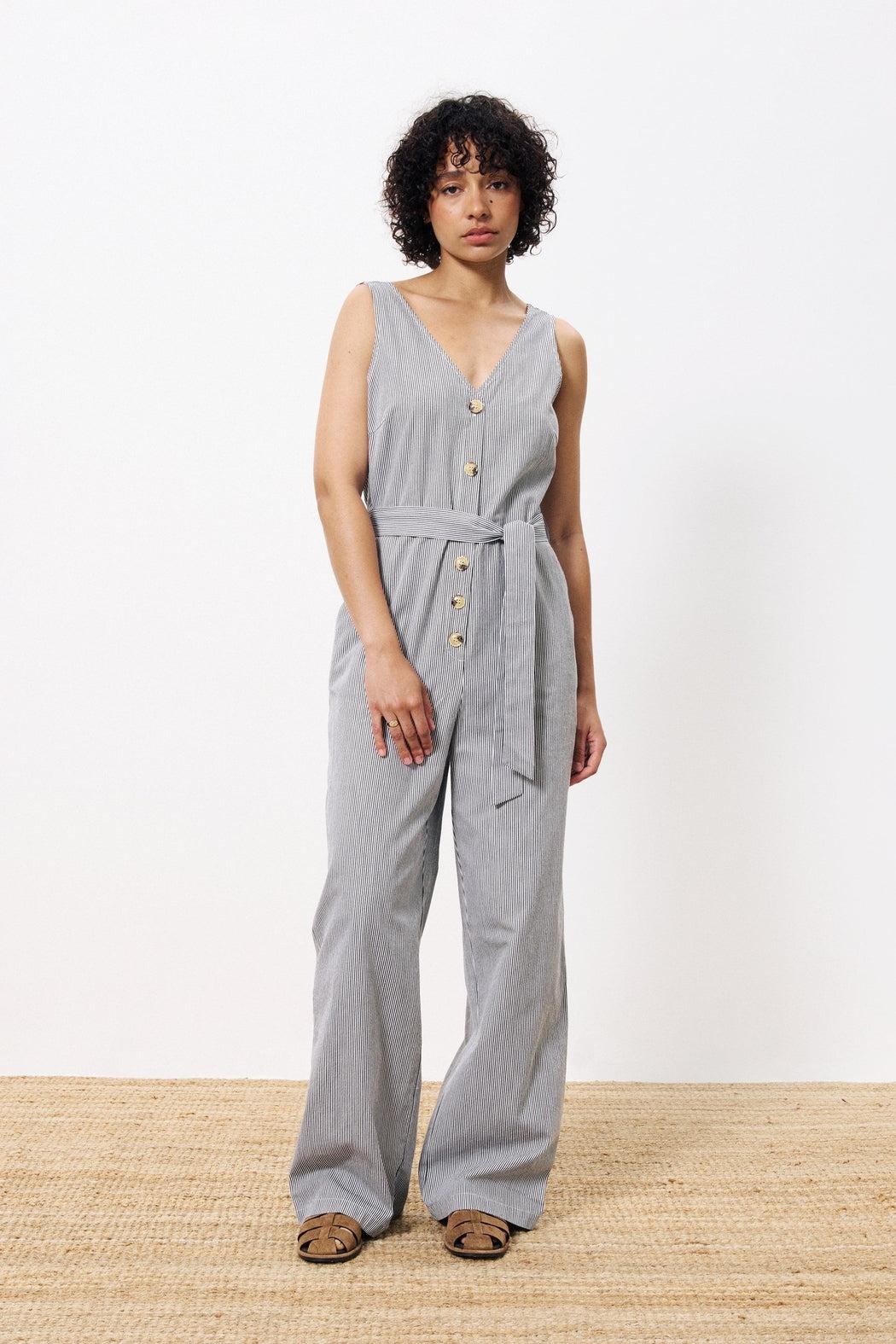 Maddie Striped Jumpsuit Product Image