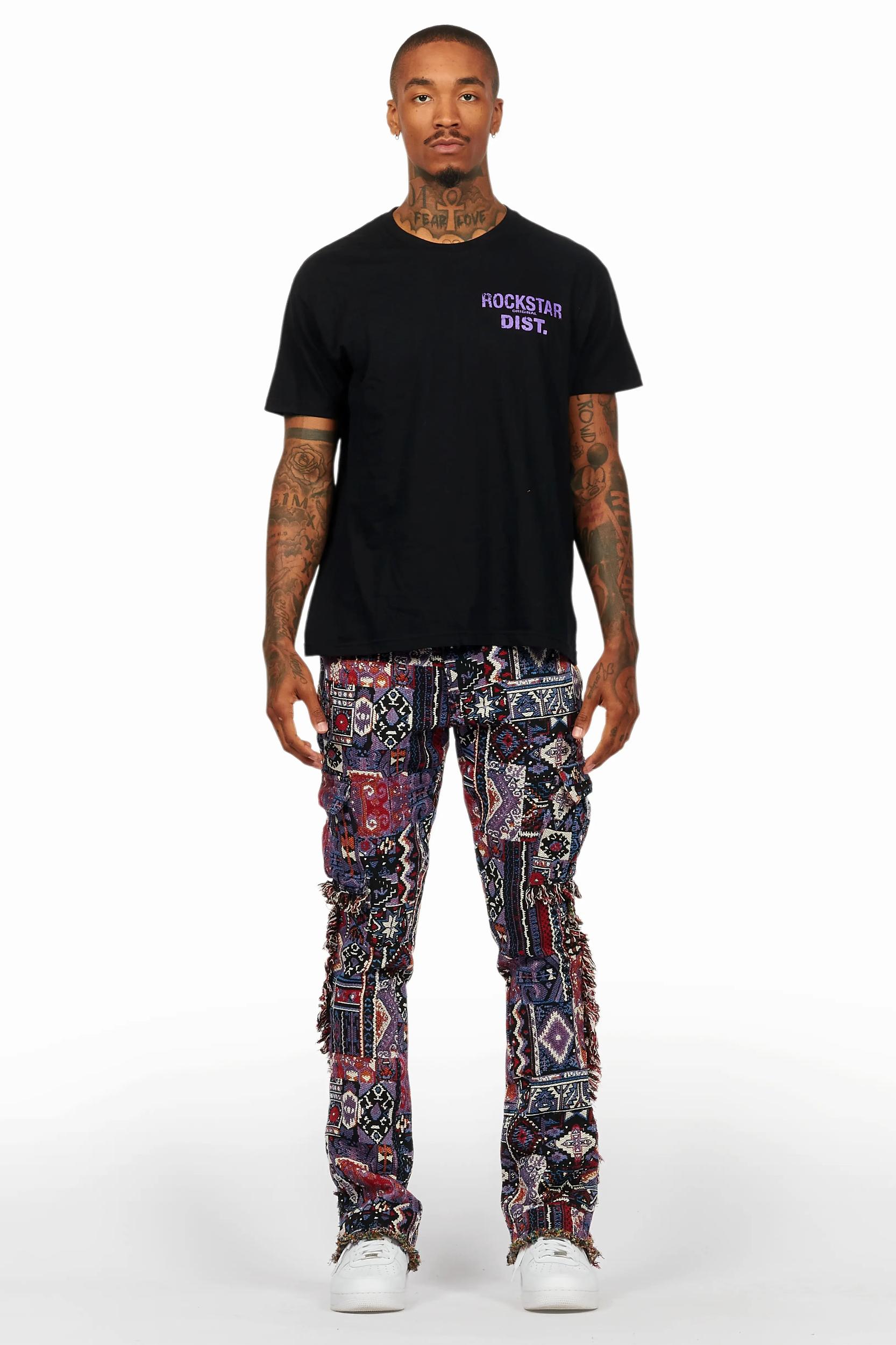 Lake Black/Purple T-Shirt/Tapestry Jean Bundle Male Product Image