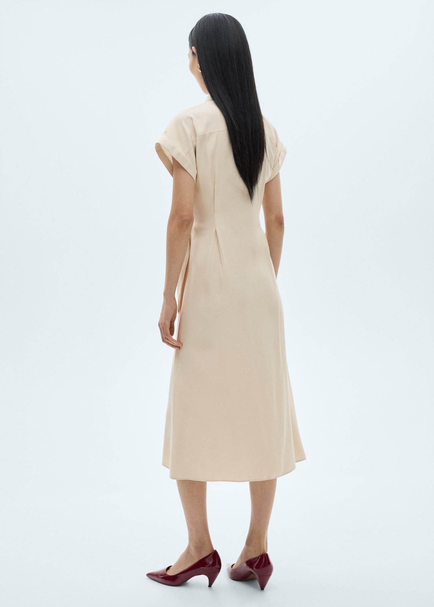 Wrap shirt dress - Women | MANGO USA Product Image