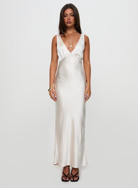 Allegra Maxi Dress Champagne Product Image