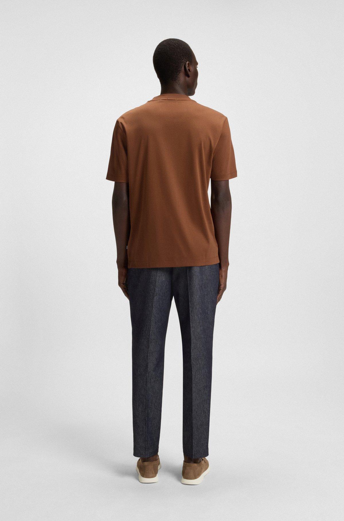 Mercerised-cotton T-shirt with Double B monogram Product Image