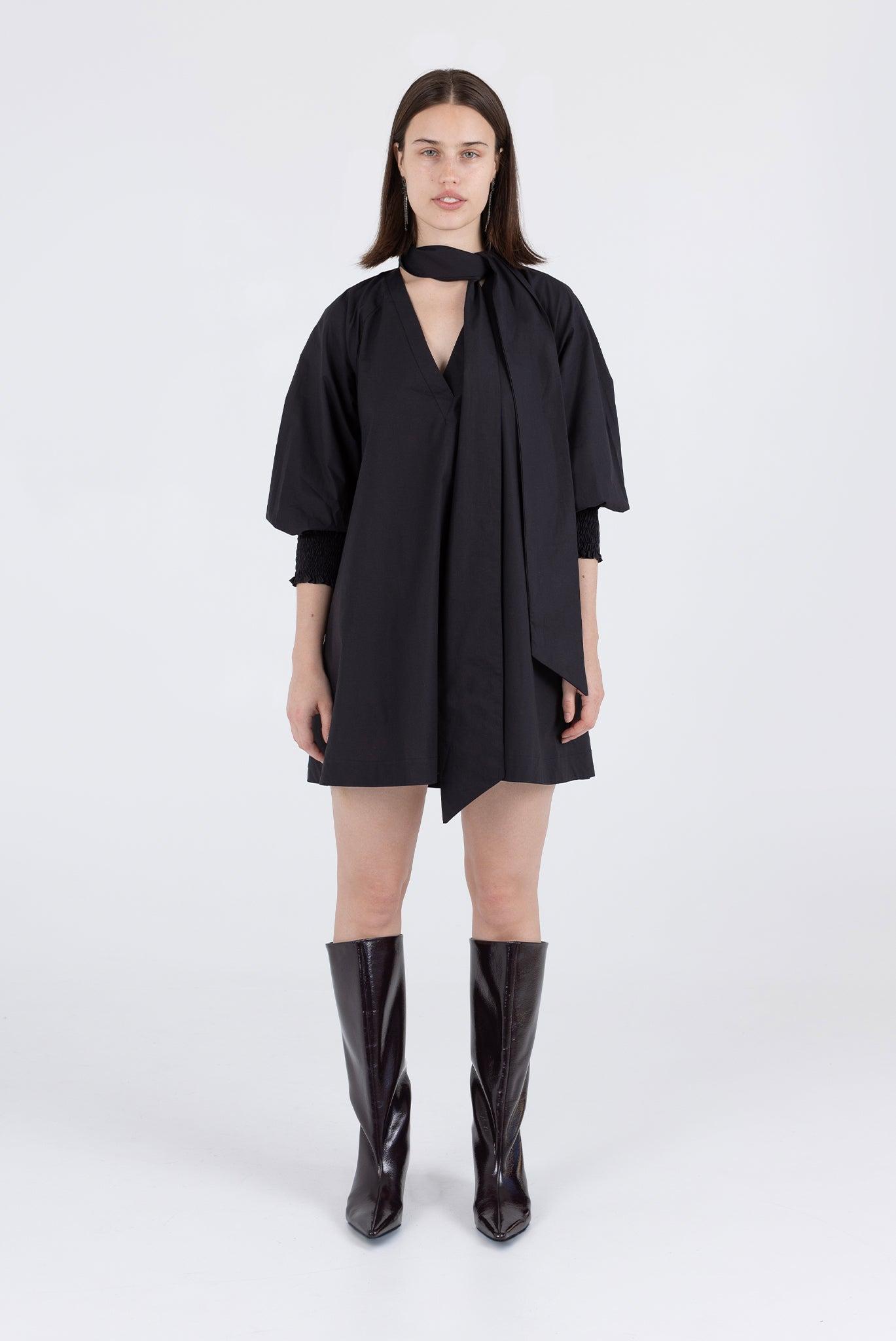 Vee Dress - Licorice Product Image