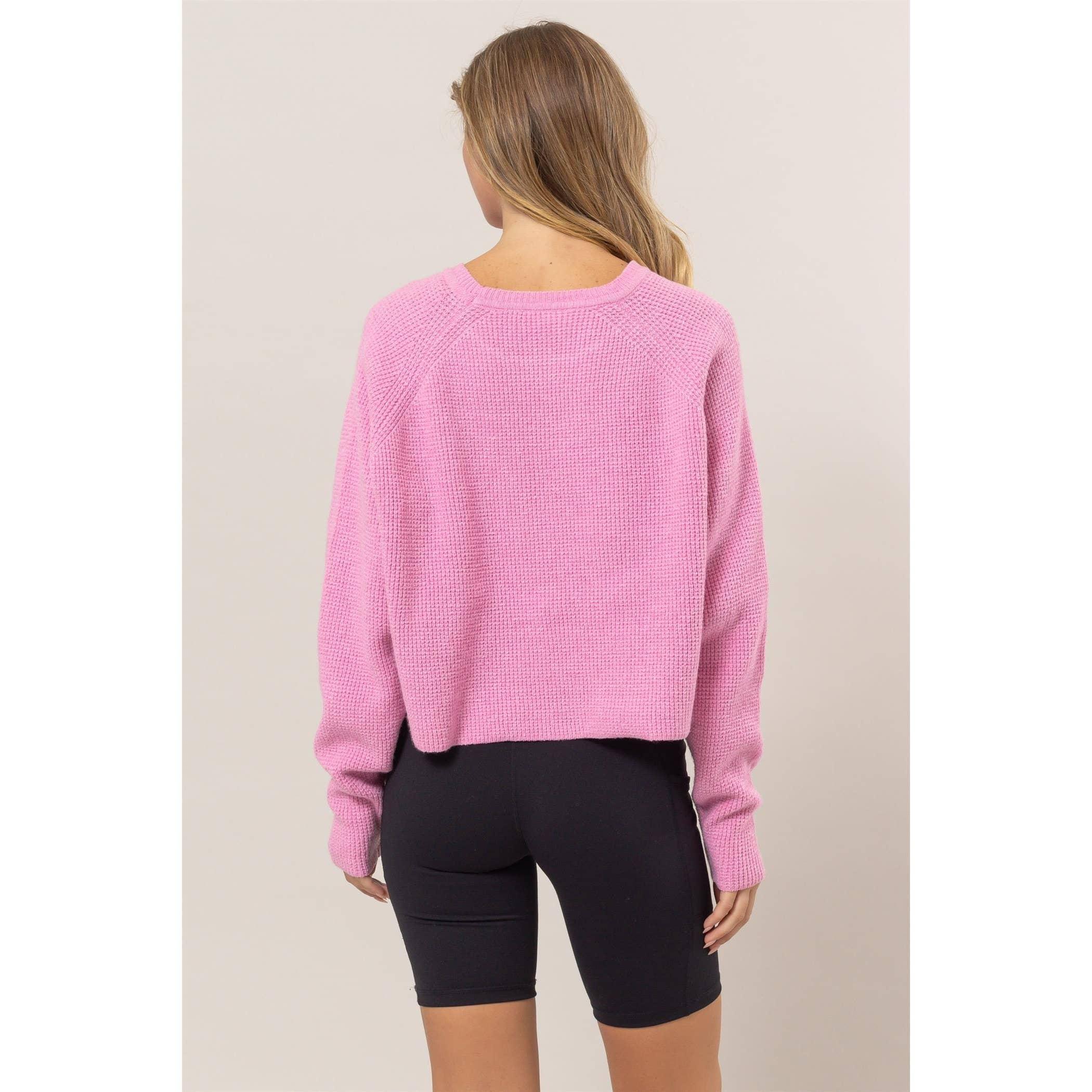 Rose Oversized Raglan Sleeve Sweater Product Image