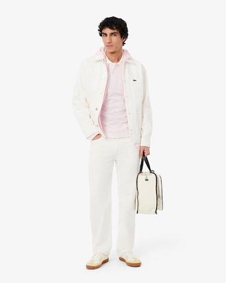 Men's Classic Fit L.12.12 Striped Petit Piqué Polo Product Image