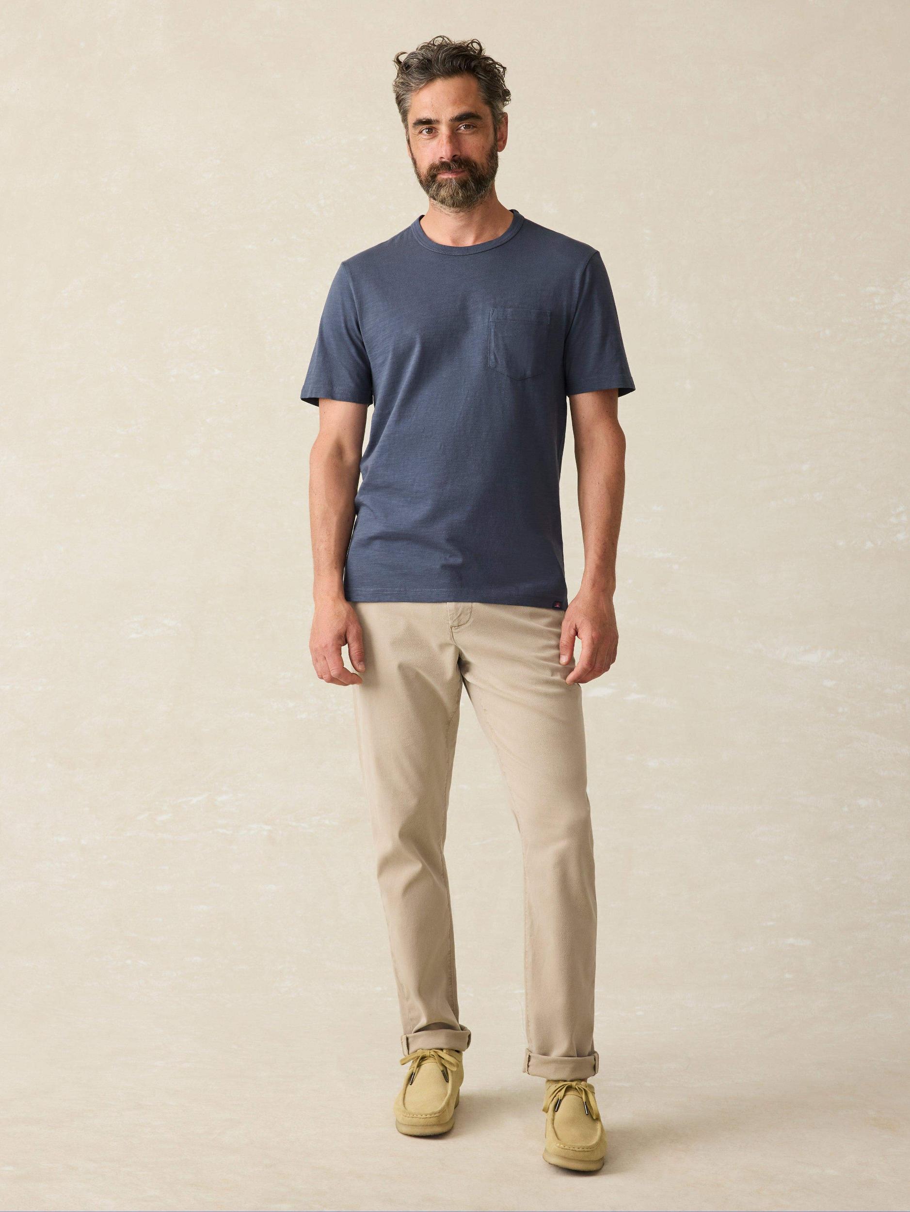 Sunwashed Pocket Tee - Dune Navy Male Product Image