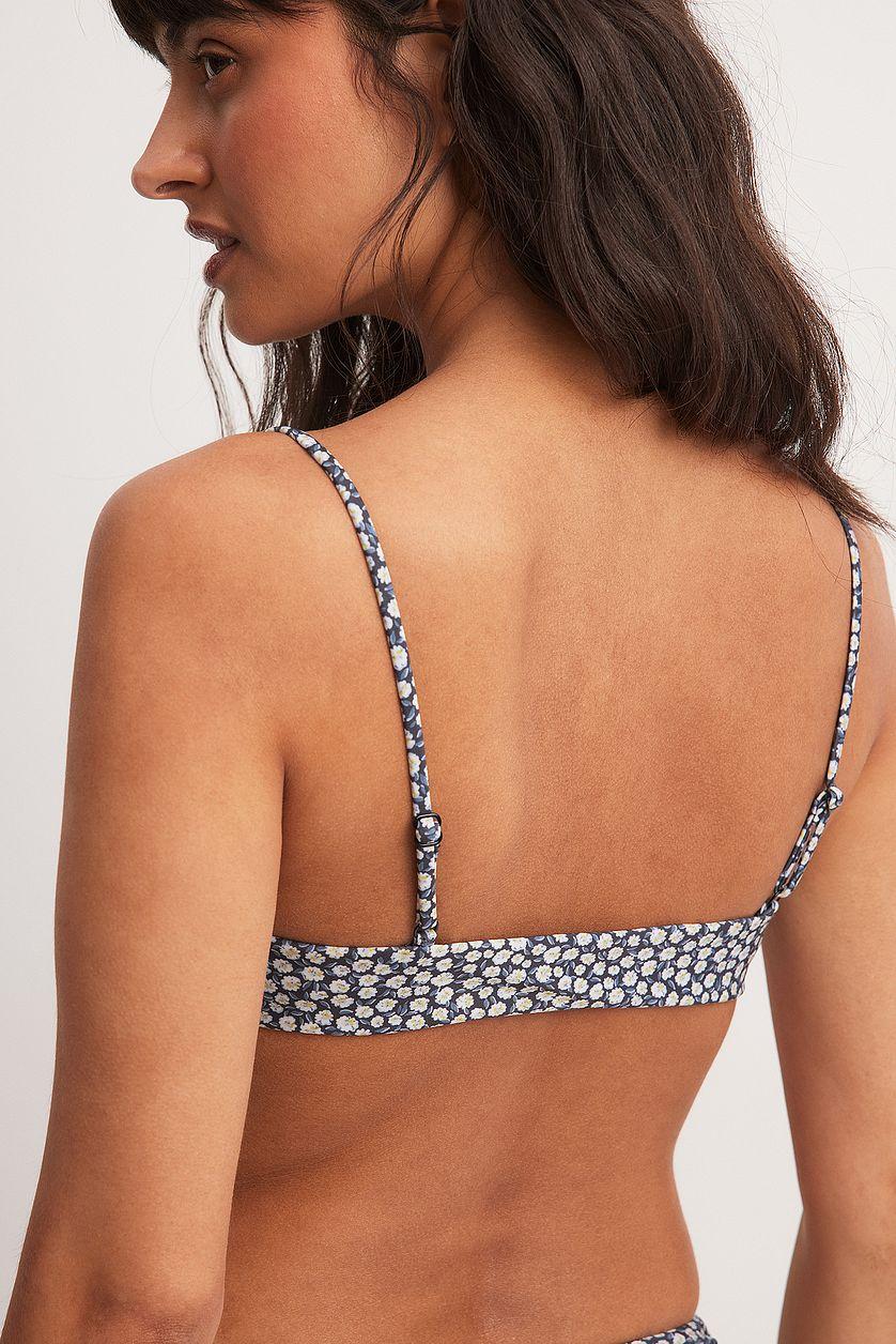 Front Drawstring Bikini Top Product Image