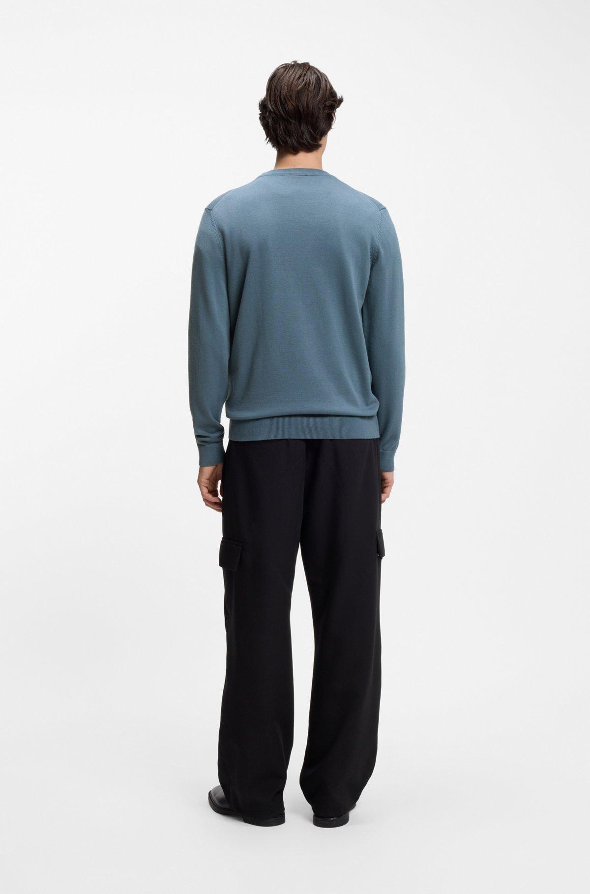 Logo-detail sweater in cotton Product Image