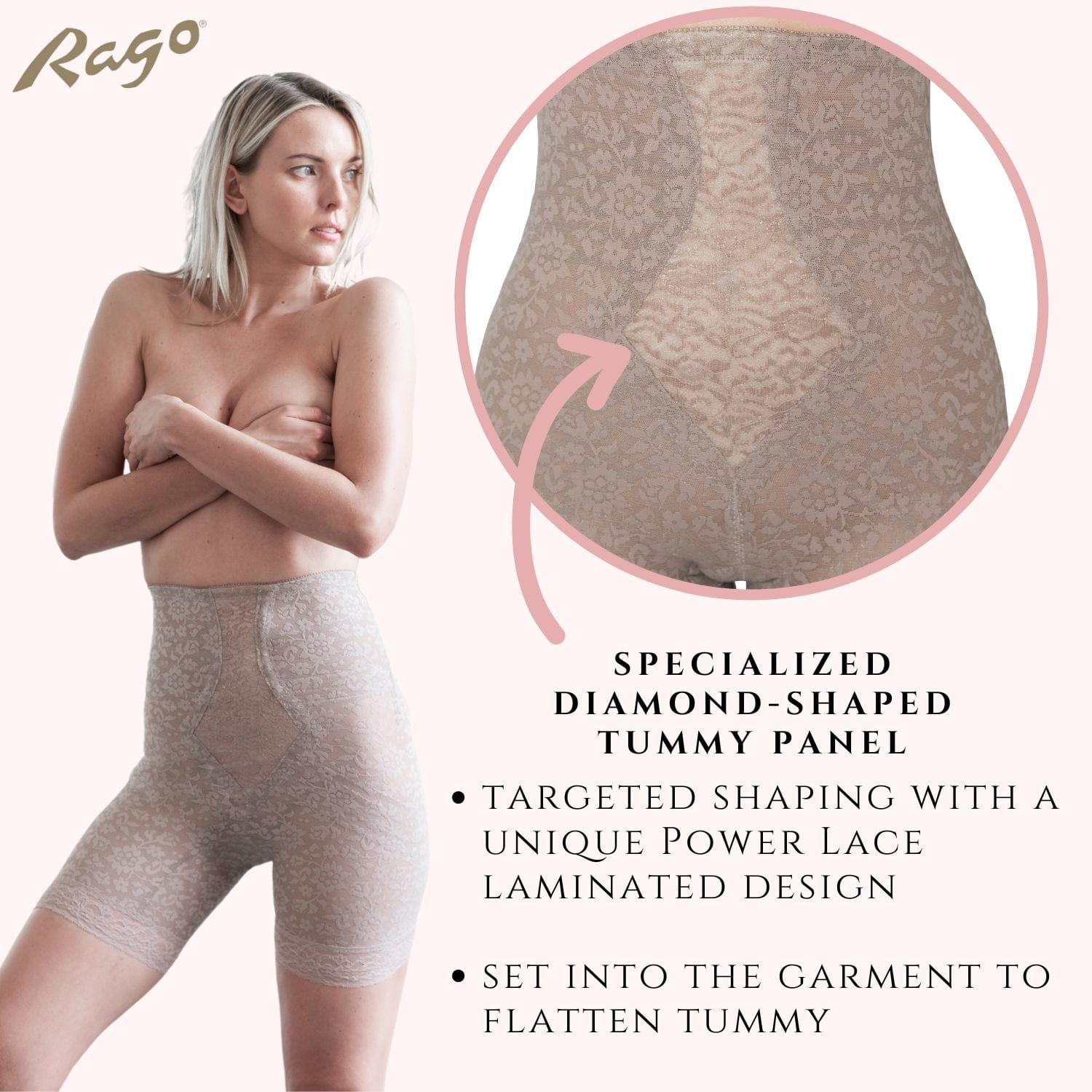 Style 6207 |  No Roll High Waist Lace Thigh Slimmer with Extra Firm Support Product Image