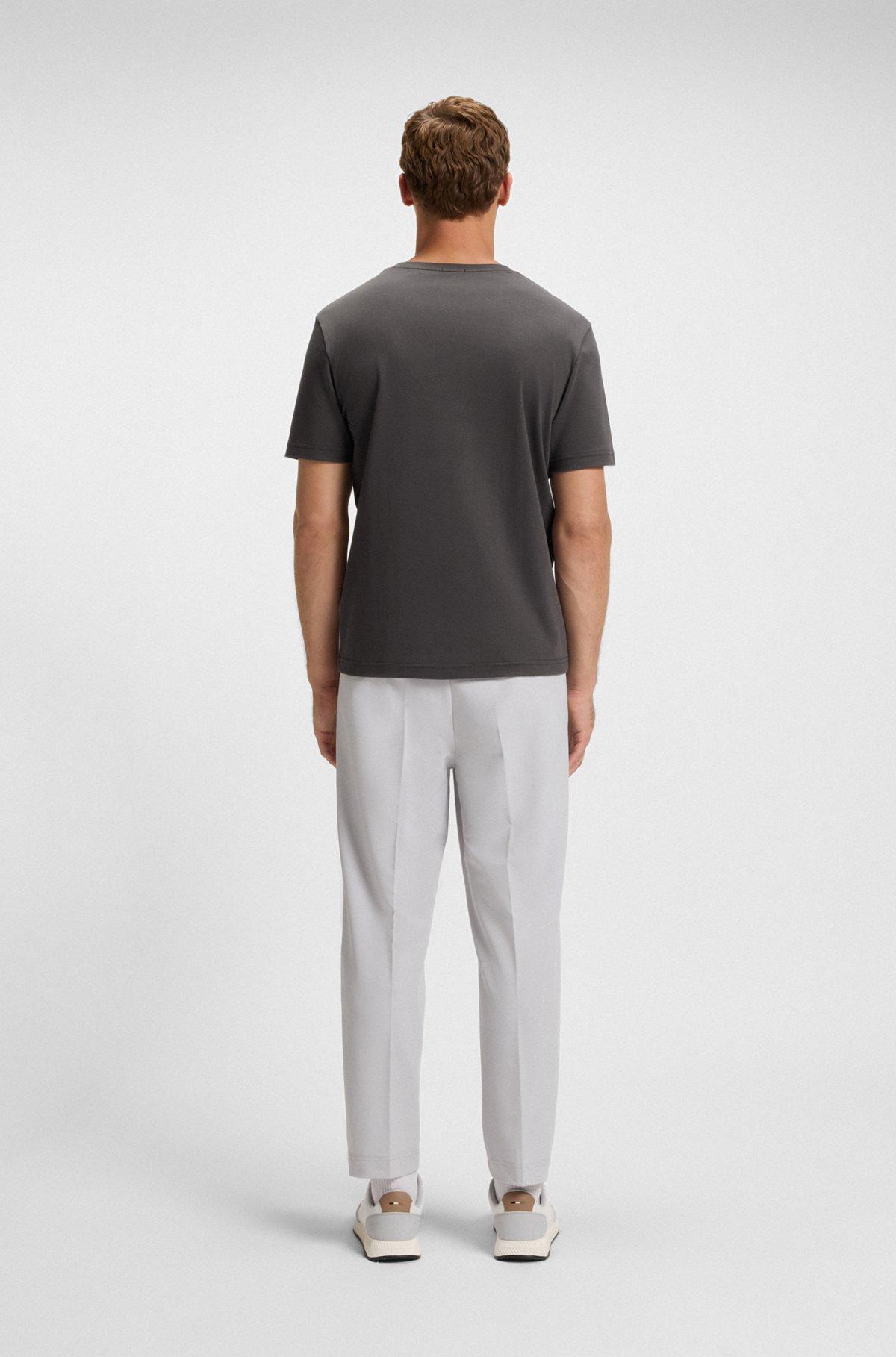 Pima-cotton T-shirt with gloss logo Product Image