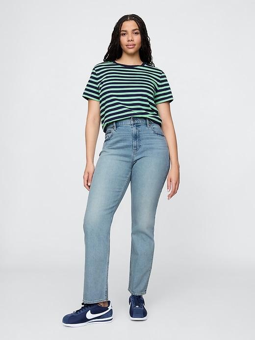 High Rise Studded &apos;90s Straight Jeans Product Image
