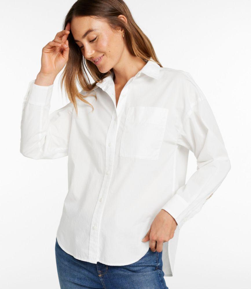 Women's Signature Premium Essential Poplin Shirt, Long-Sleeve Product Image