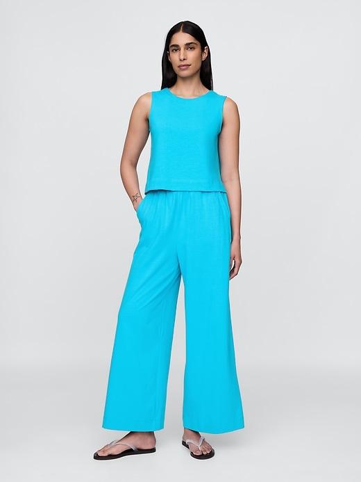 Heavyweight Organic Cotton Wide-Leg Pants Product Image