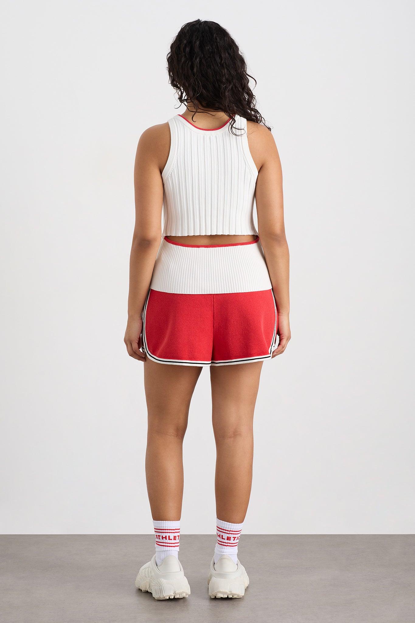 Racer Split Knit Top 107 Product Image