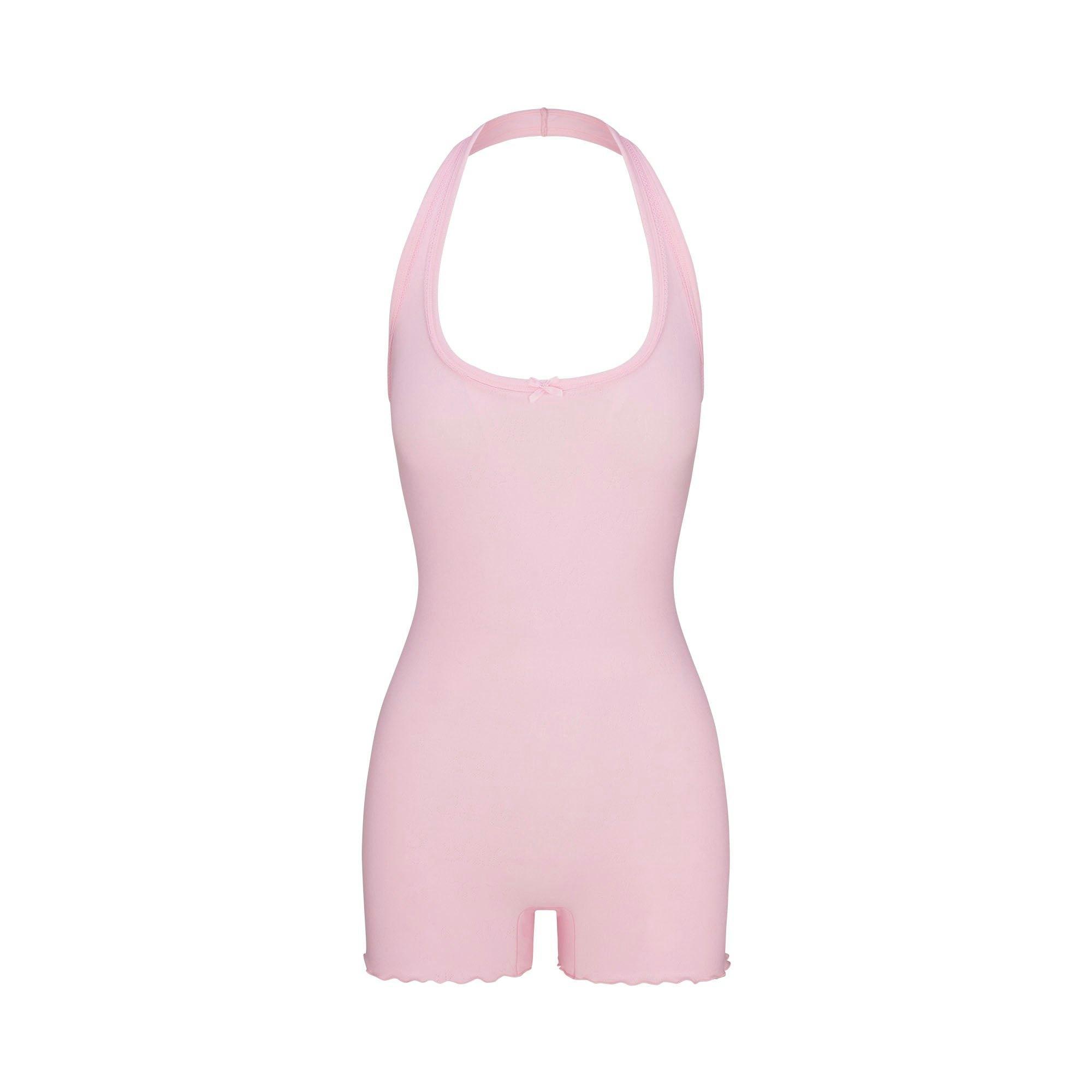 LOGO POINTELLE CROPPED CAMI SET | CHERRY BLOSSOM Product Image